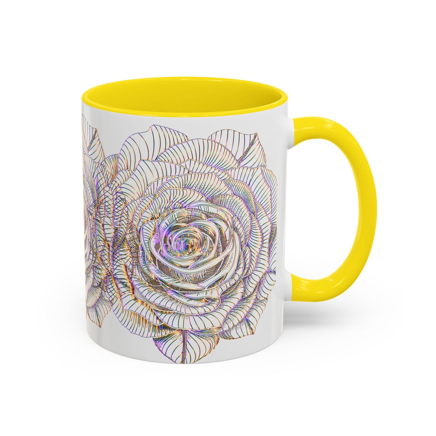 Holographic Floral Coffee Mug - Perfect Gift for Plant Lovers, Home Decor, Tea & Coffee Lovers, Mother's Day, Birthdays