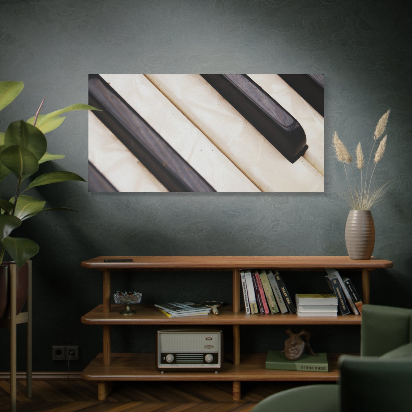 Piano Keys Canvas Wall Art, Music Decor for Home, Perfect Gift for Musicians or Music Lovers