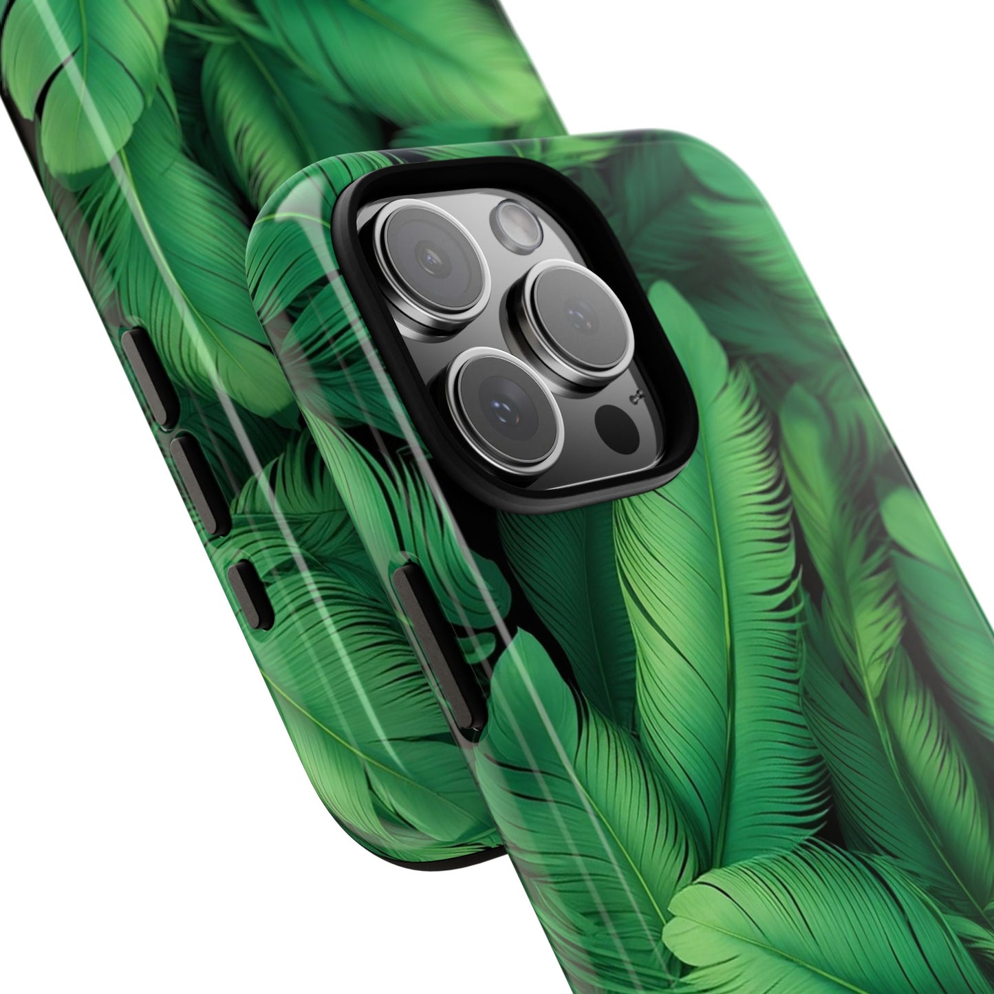 Tough Cases - Tropical Leaf Phone Case, Nature-inspired, Phone Accessory, Gift for Her, Jungle Theme, Eco-Friendly