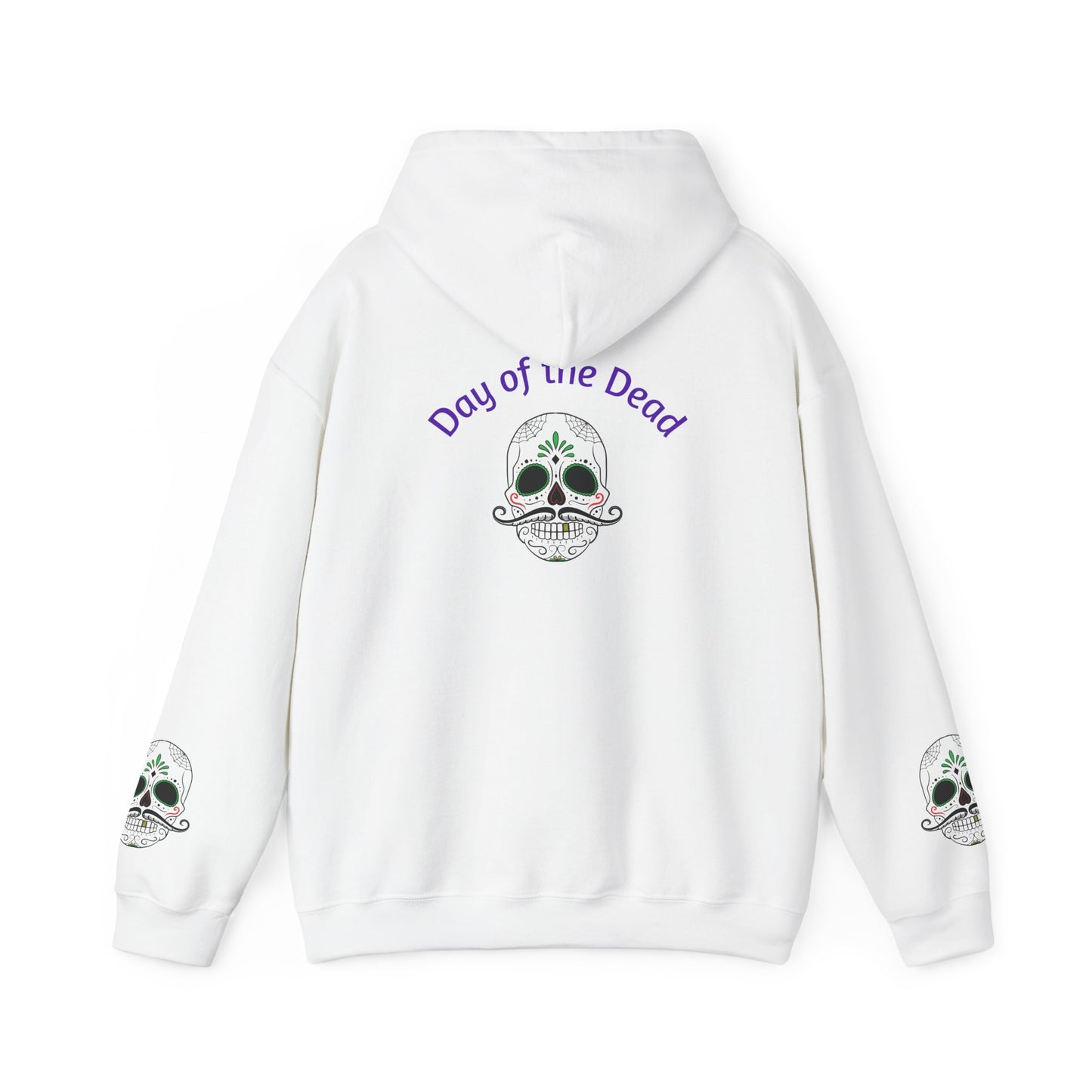 Day of the Dead Hoodie | Unisex Heavy Blend Sweatshirt, Skull Art, Mexican Holiday Apparel, Halloween Costume, Festival Gear