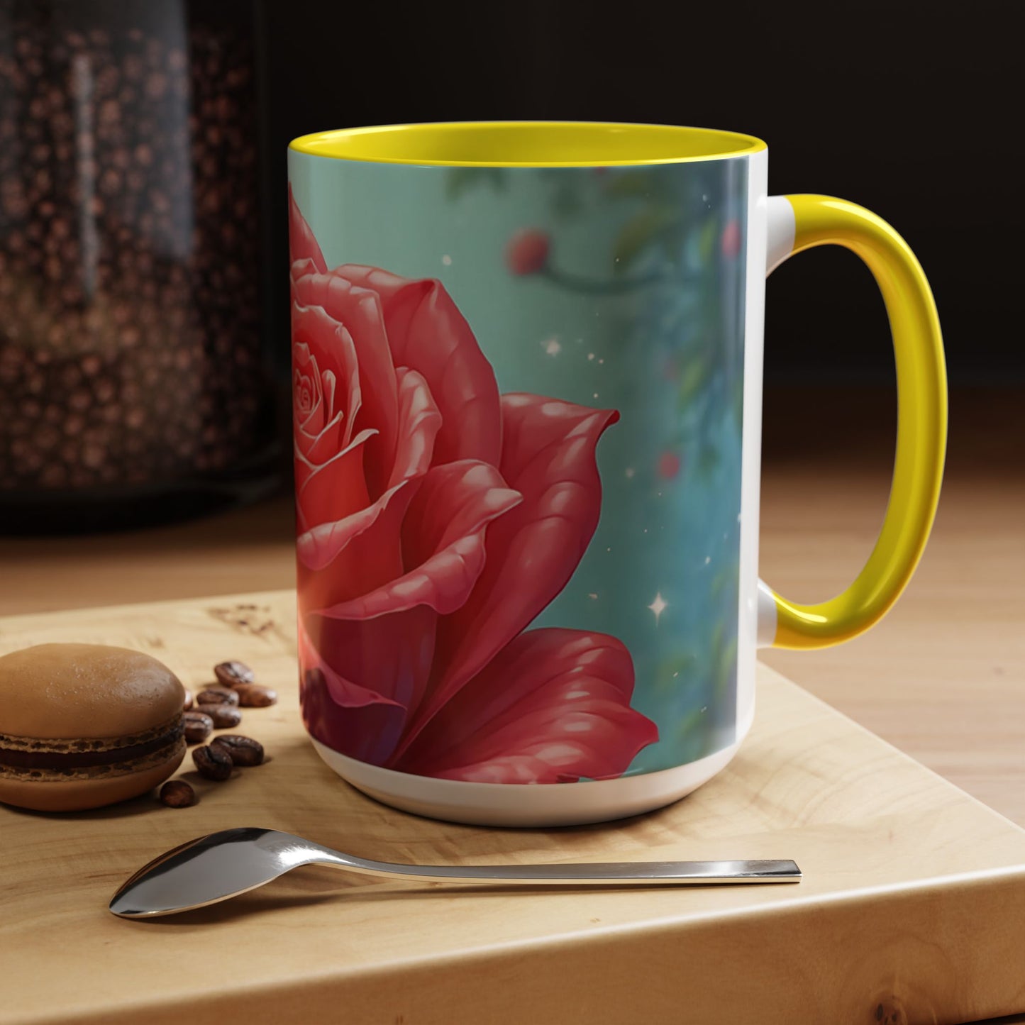 Elegant Rose Coffee Mug for Floral Lovers, Perfect Gift for Mother’s Day, Birthday, Home Decor, Garden Enthusiasts, Art Collectors