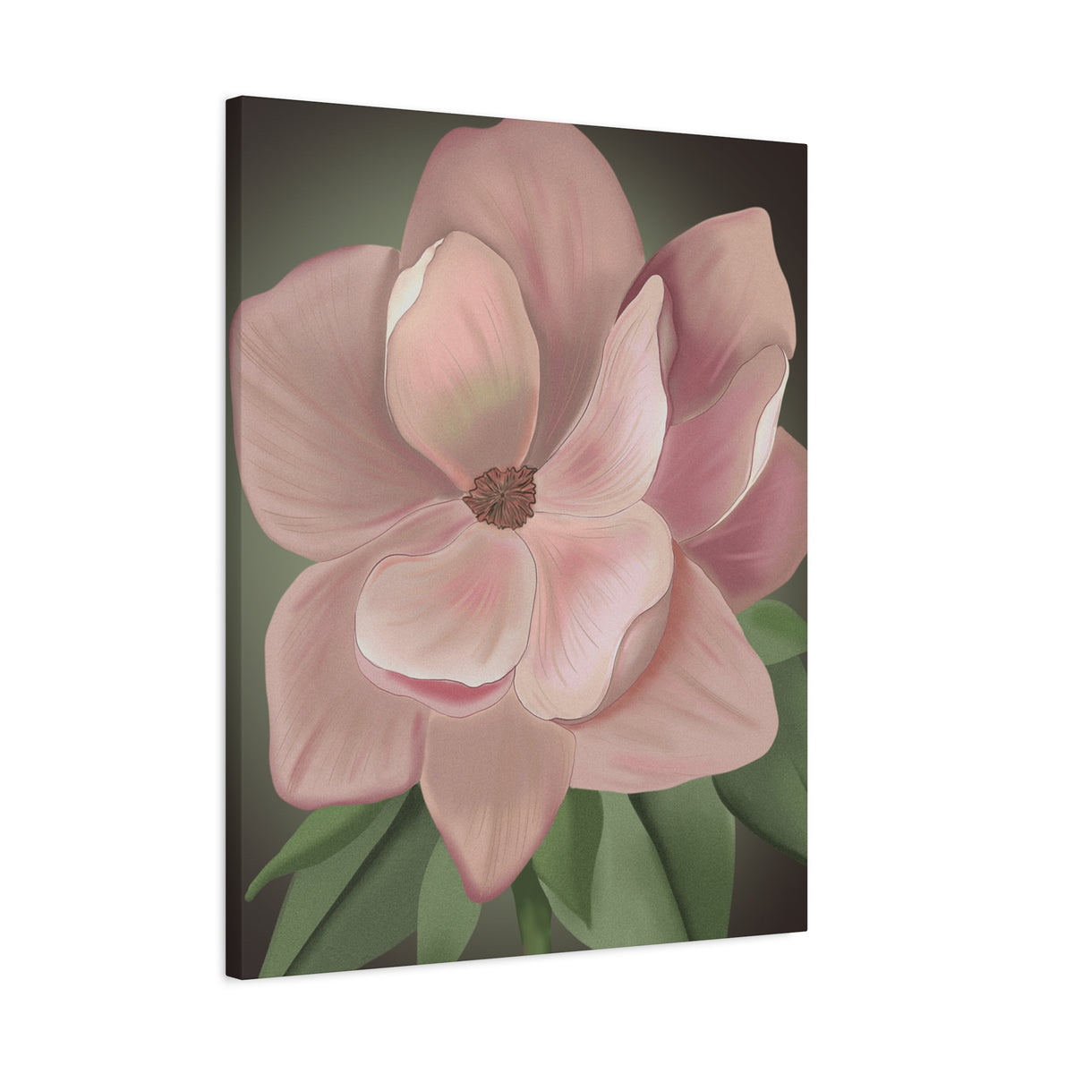 Matte Canvas, Stretched, 1.25" Pink Flowers