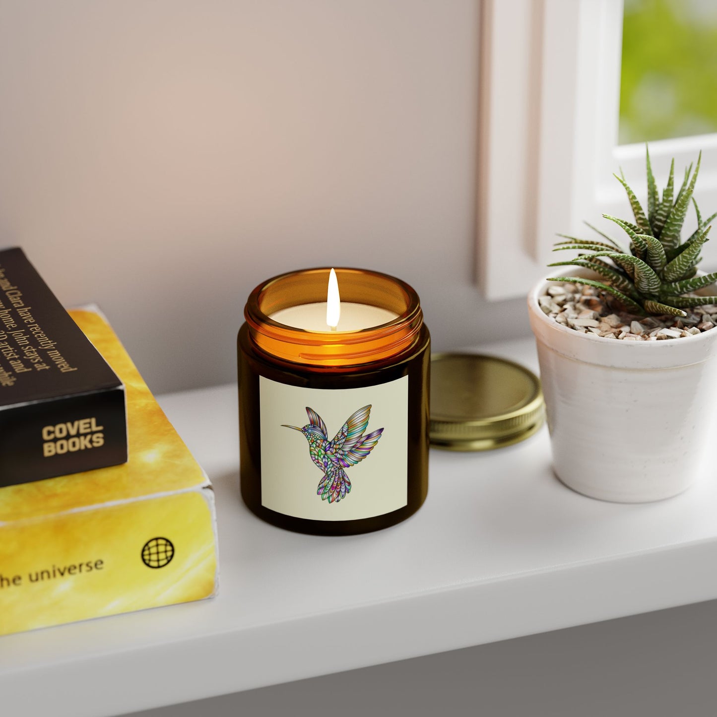 Colorful Hummingbird Scented Candle, Aromatherapy Candle, Gift Idea, Home Decor, Relaxation Candle, Eco-Friendly Wax