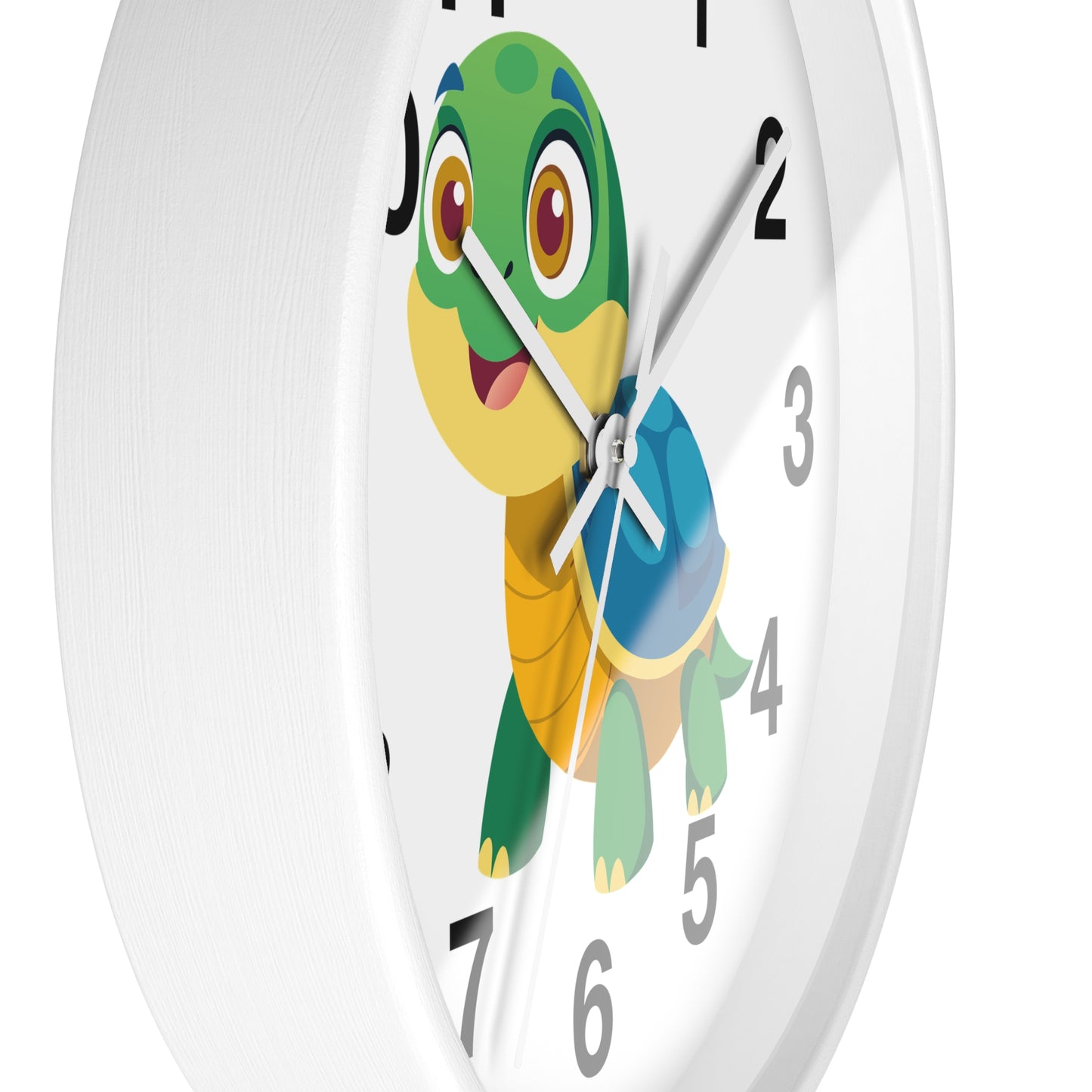 Cute Turtle Wall Clock, Kids Room Decor, Animal Clock, Playful Timepiece,