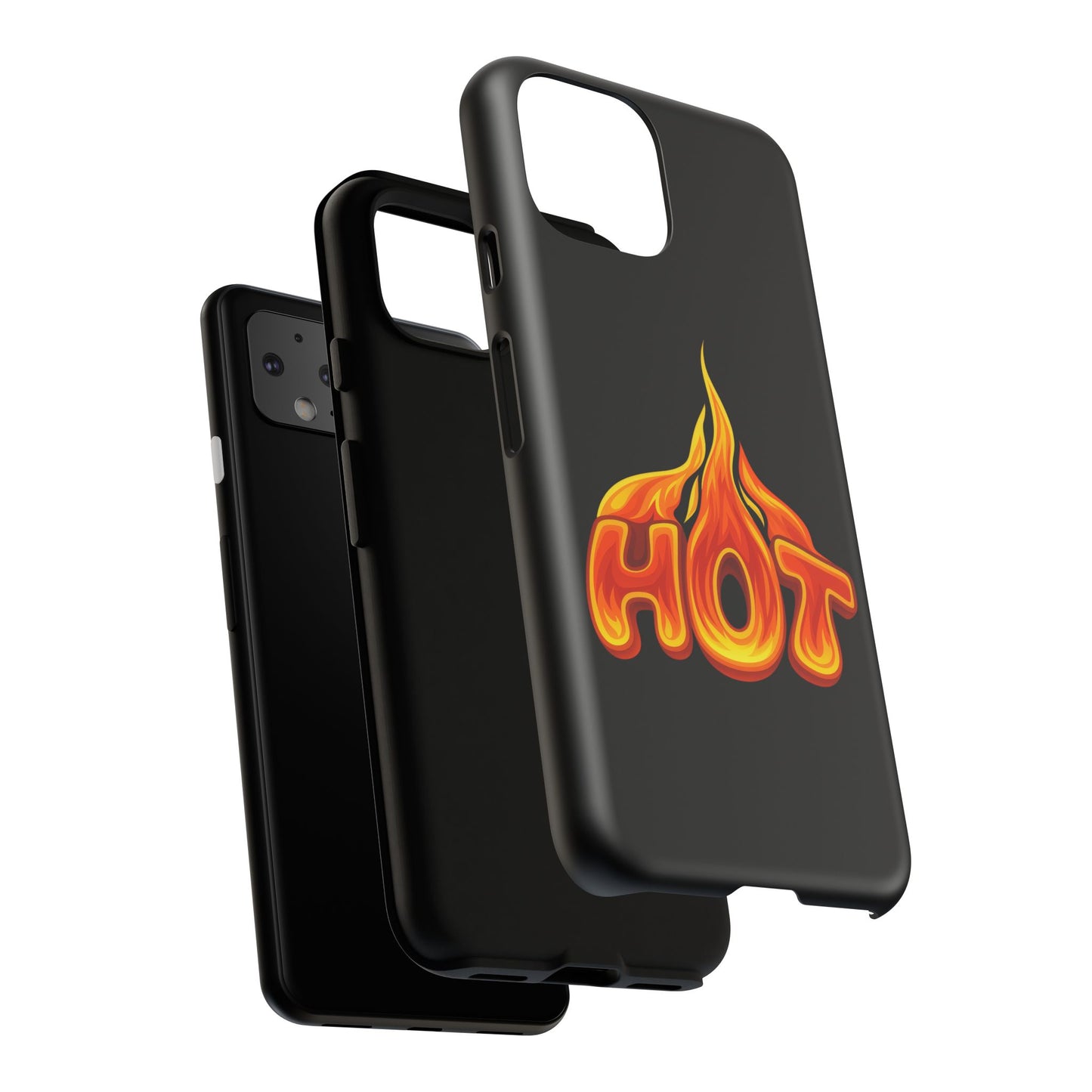 Stylish Phone Case, Hot Flames Design, Gift for Teens, Trendy Accessory, Protective Cover, Unique Phone Case