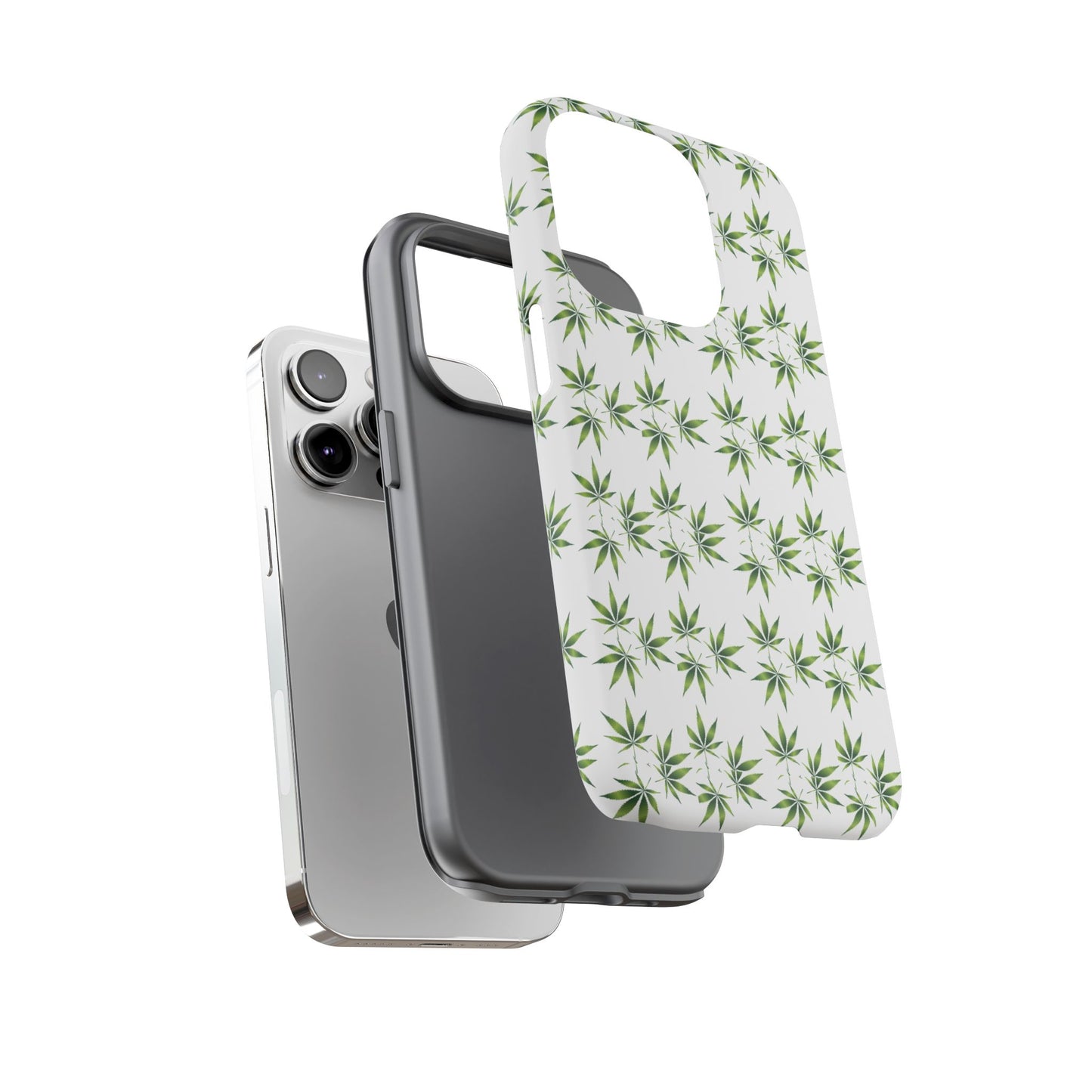 Stylish Phone Case with Cannabis Leaf Design, Durable Phone Cover, Gift for Stoner Friends, Unique Phone Accessory, Nature-Inspired Design
