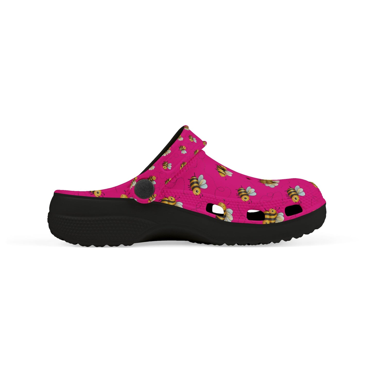 Kids' Floral Bee Clogs - Fun Summer Slip-On, Gardening Shoes, Outdoor Play Footwear, Gift for Kids, Toddler Clogs