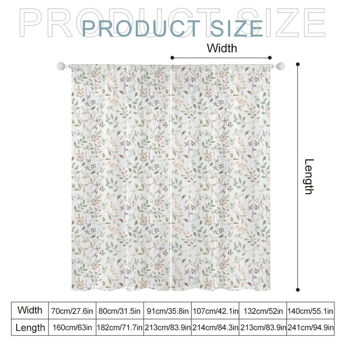 Sheer Curtain Flowers Vines