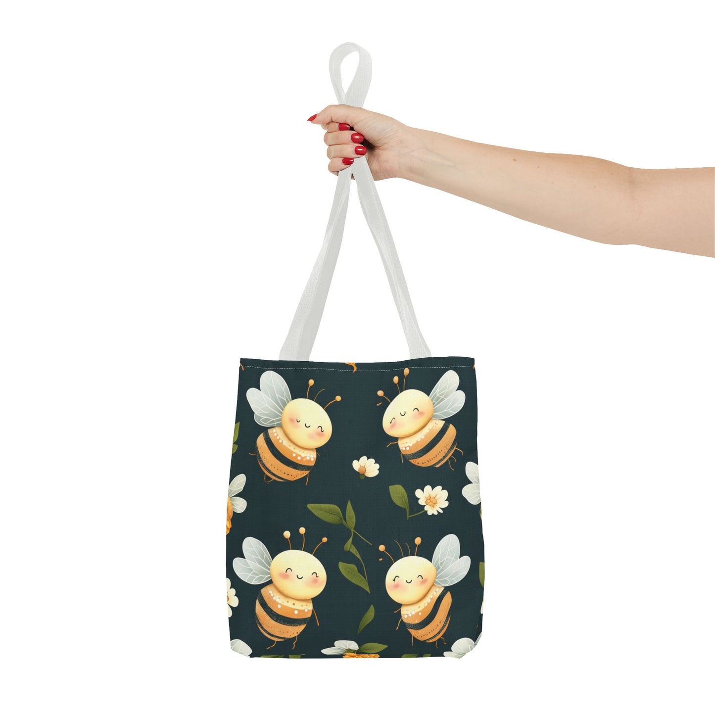Cute Bee Tote Bag - Eco-Friendly Canvas Carryall for Gift Giving