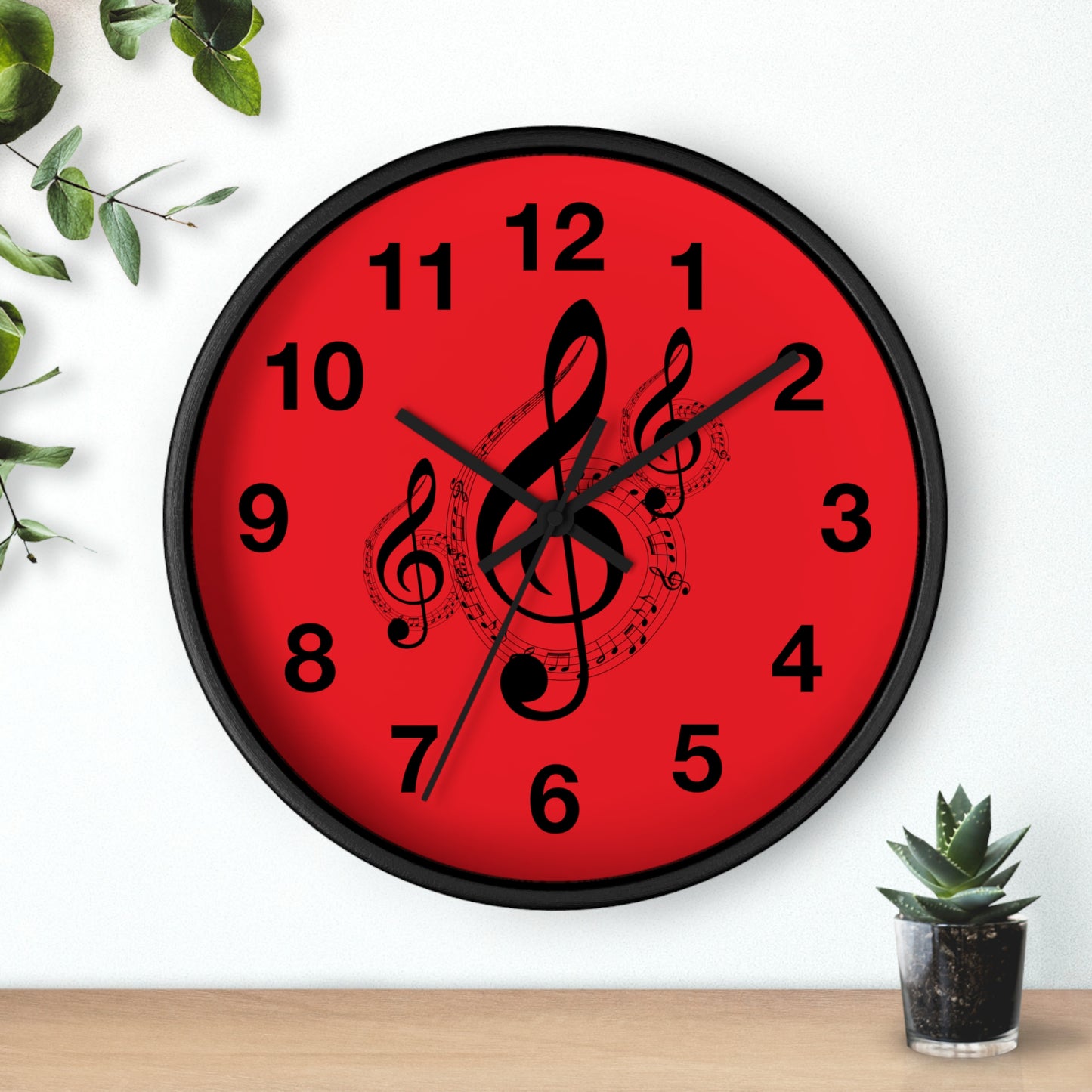 Musical Note Wall Clock - Perfect for Music Lovers, Gift for Musicians