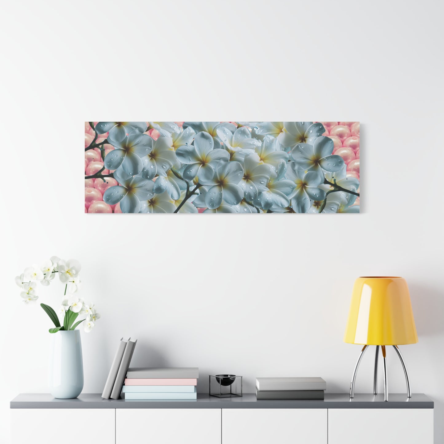 Floral Canvas Art Print - Elegant Home Decor, Botanical Wall Art, Gift for Her, Mother's Day Decoration, Vibrant Flower Artwork