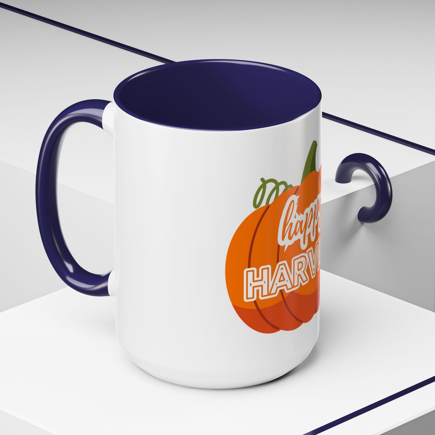 Happy Harvest Pumpkin Coffee Mug, Fall Mug, Seasonal Decor, Gift for Coffee Lovers, Autumn Vibes, Halloween Decoration