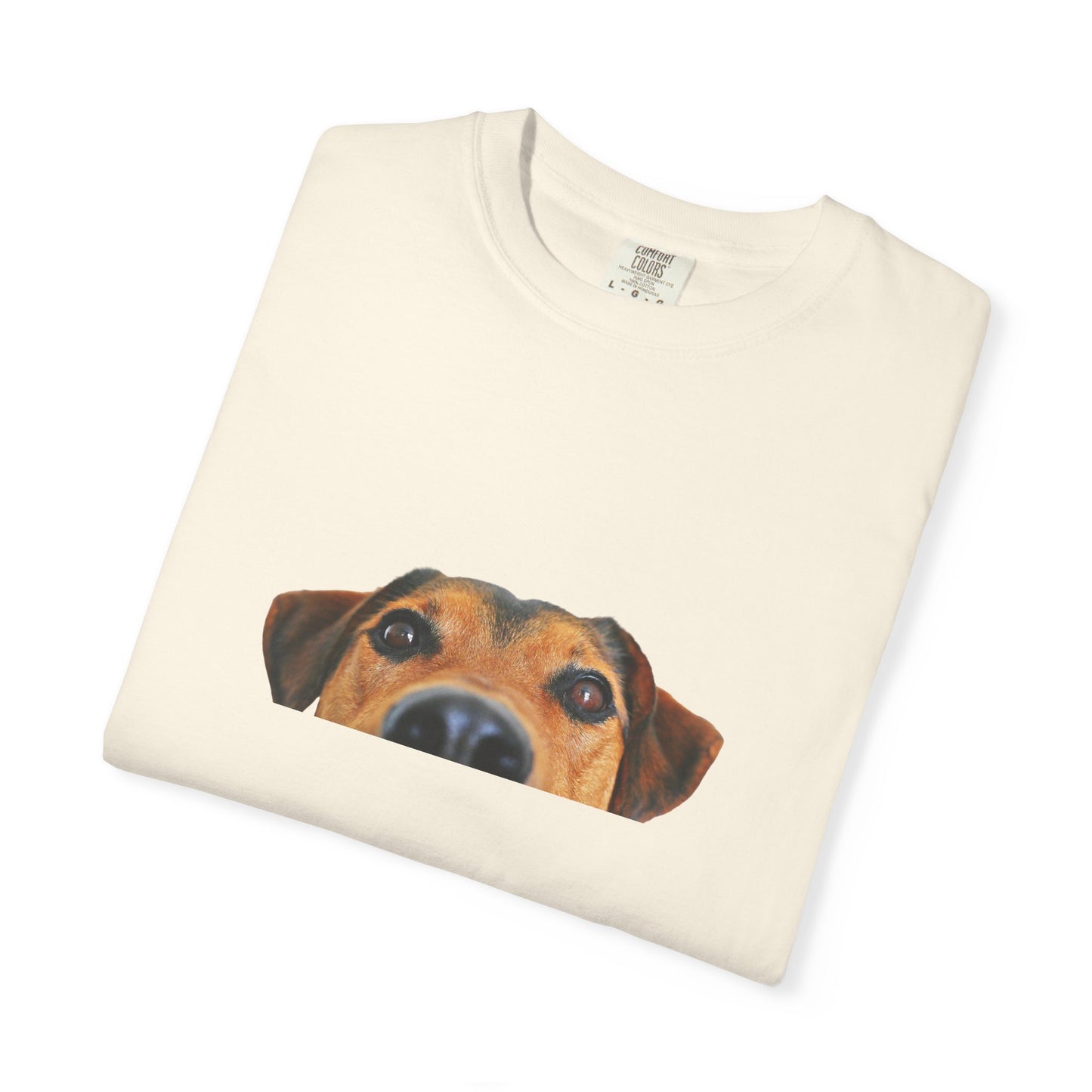 Cute Dog Face Unisex Garment-Dyed T-shirt, Pet Lover Tee, Animal Community Shirt, Birthday Gift, Casual Wear, Dog Lover's Merch
