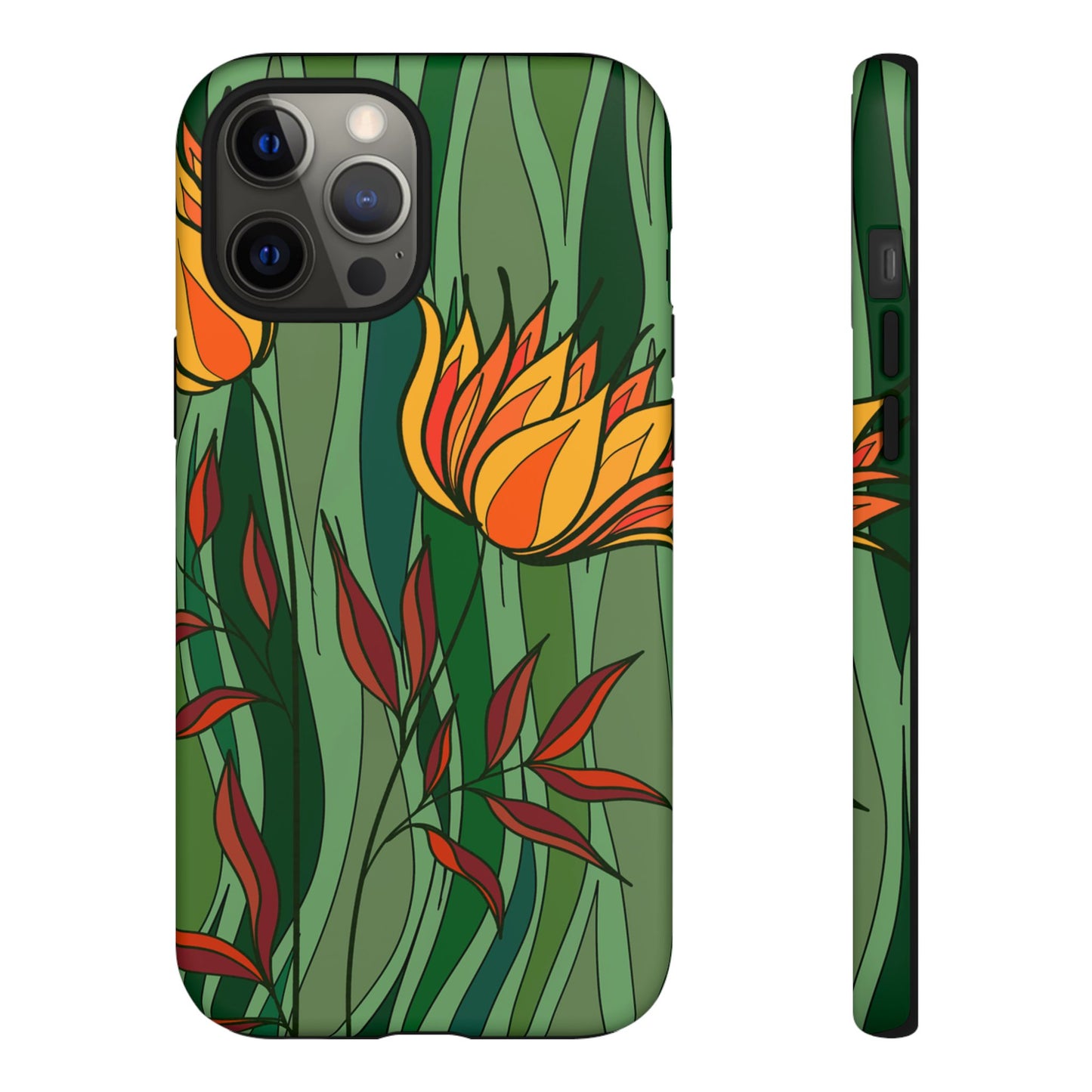Vibrant Floral Phone Case, Nature-Inspired Tough Case, Eco-Friendly Cover, Unique Gift for Nature Lovers, Spring Decor