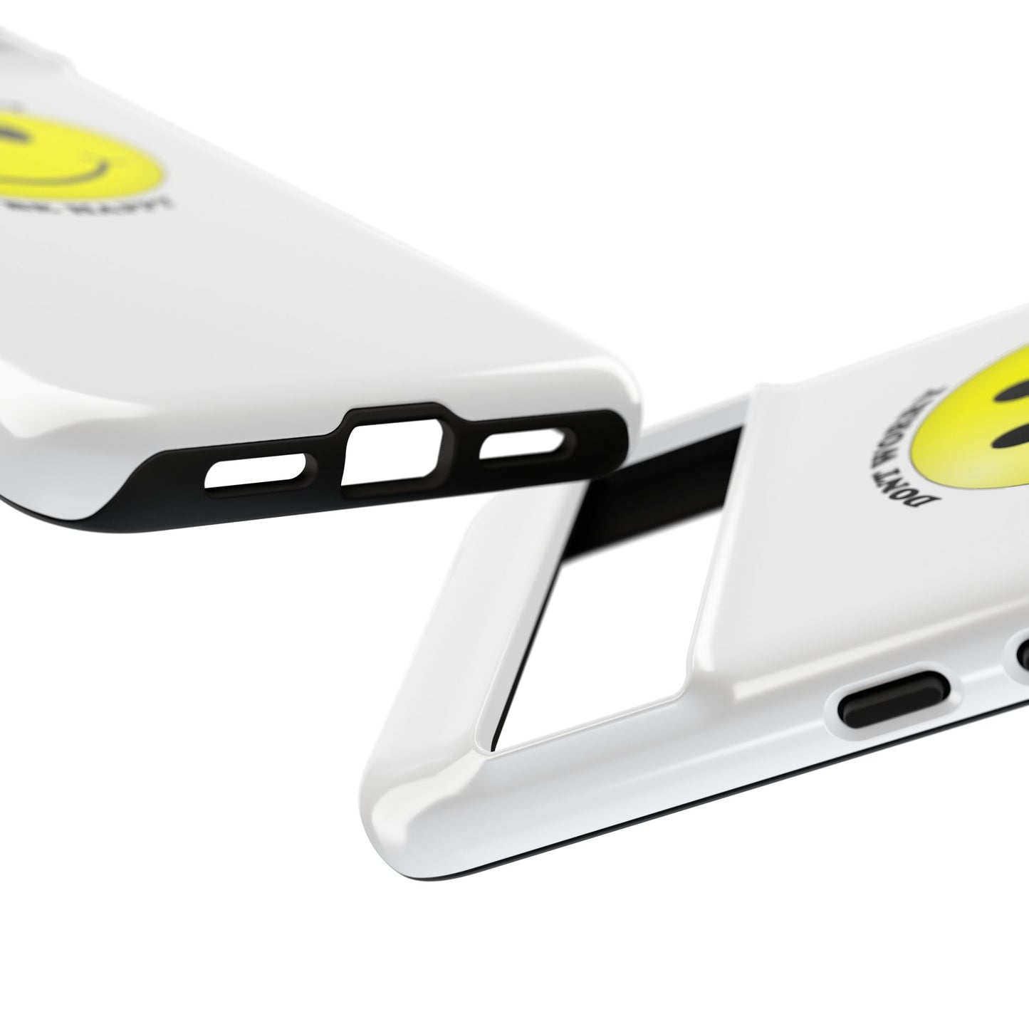 Happy Face Phone Case, Tough Cases, Don’t Worry, Be Happy, Cute Gift for Friends, Positive Vibes, Fun Mobile Accessories
