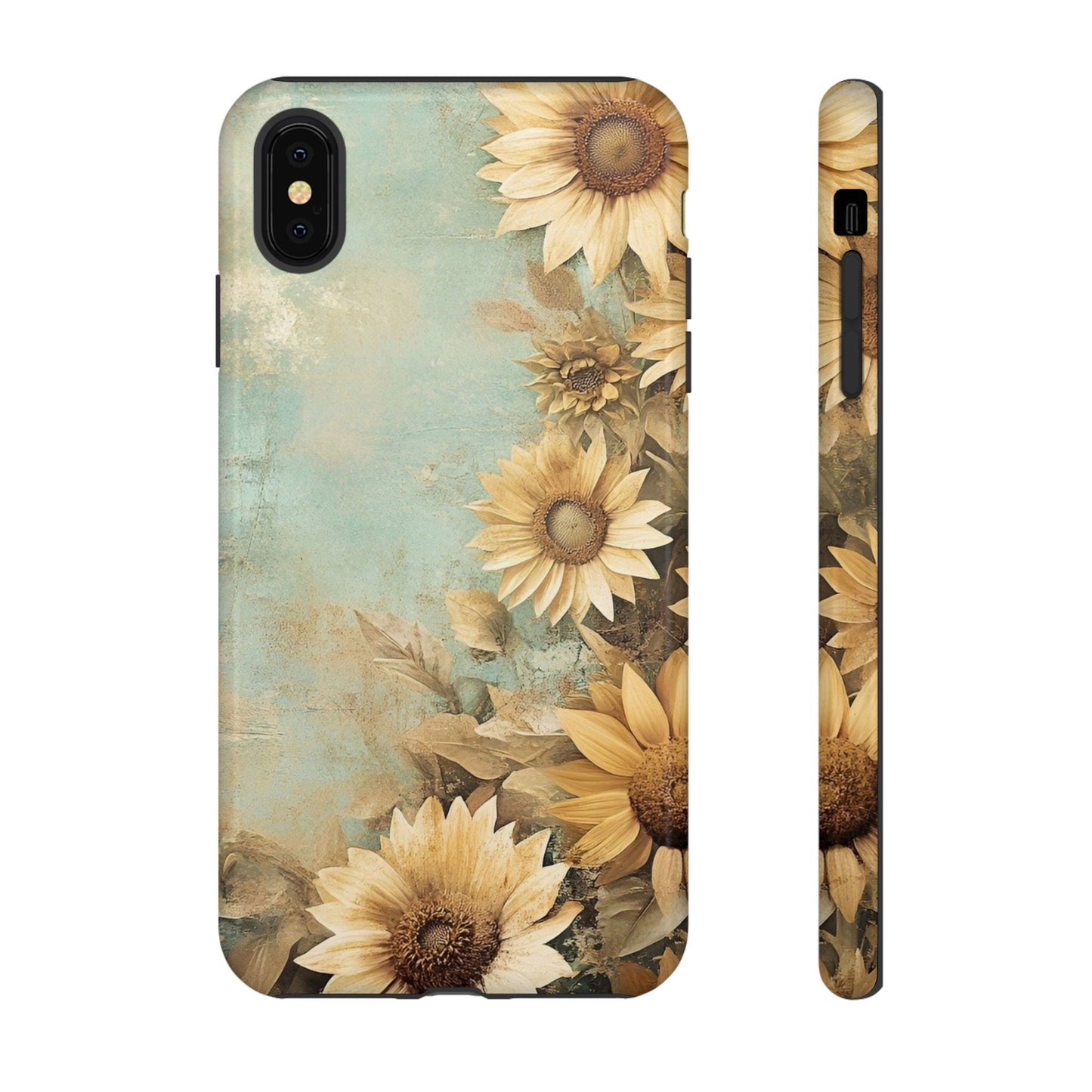Sunflower Phone Case, Tough Shell Floral Cover, Nature Inspired Gift, Durable Protective Case, Perfect for Spring and Summer