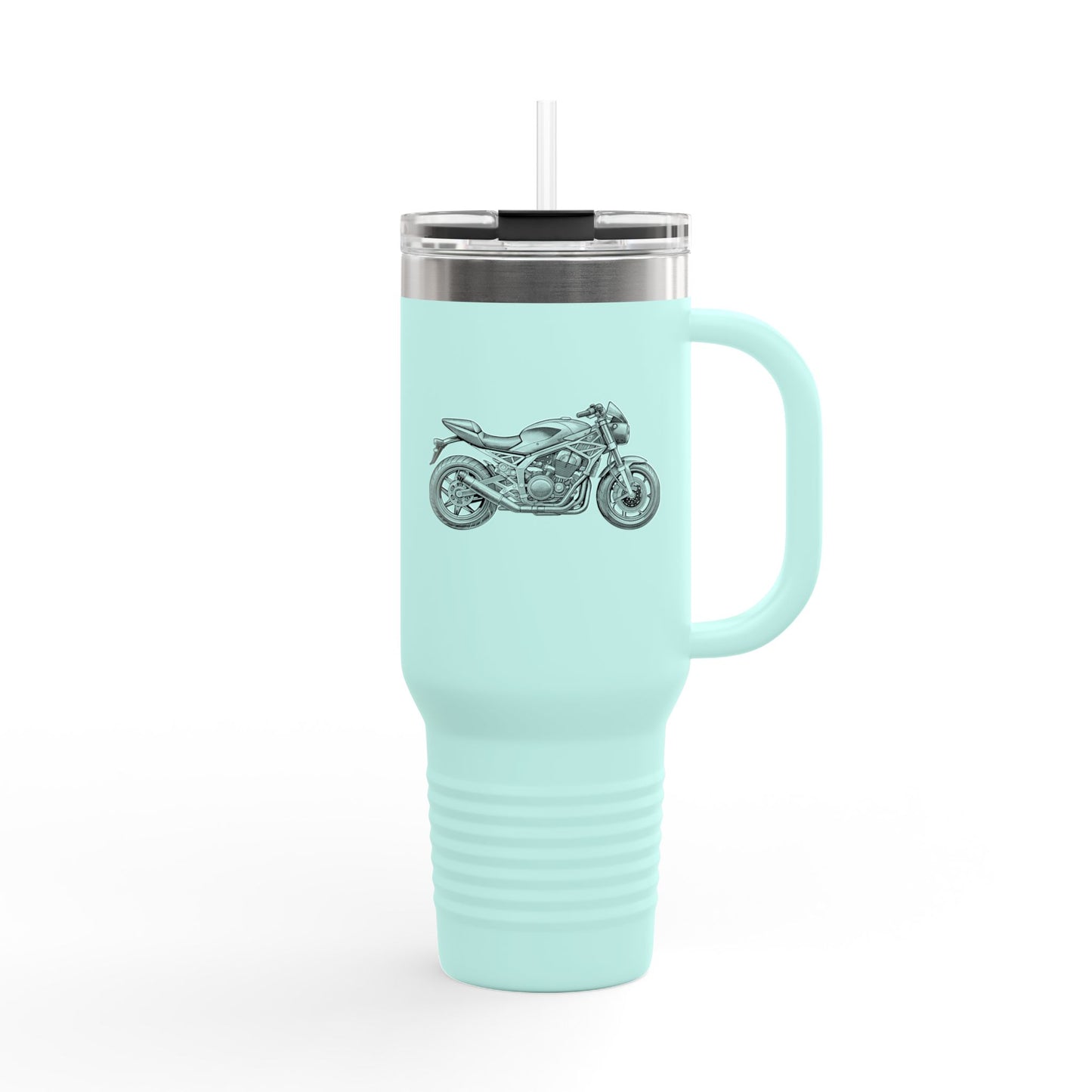 Motorcycle Insulated Travel Mug, 40oz - Perfect Gift for Bikers, Outdoor Adventures, Road Trips, and Daily Commutes