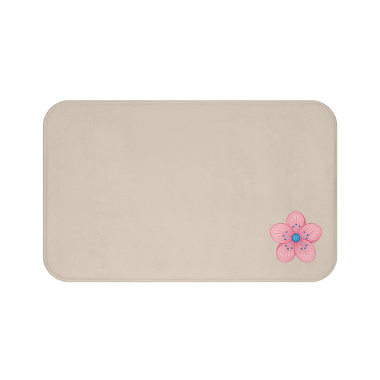 Charming Floral Bath Mat - Soft Bathroom Rug, Cozy Shower Decor, Spring Floral Accent, Housewarming Gift, Relaxation Space