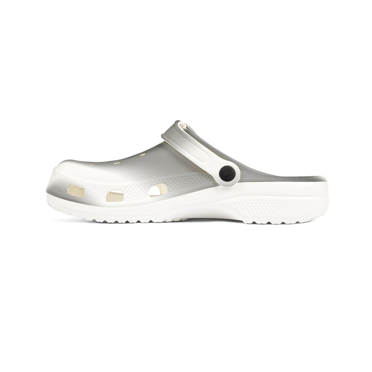 Metallic Silver EVA Clogs — Lightweight Foam Garden & Water Shoes