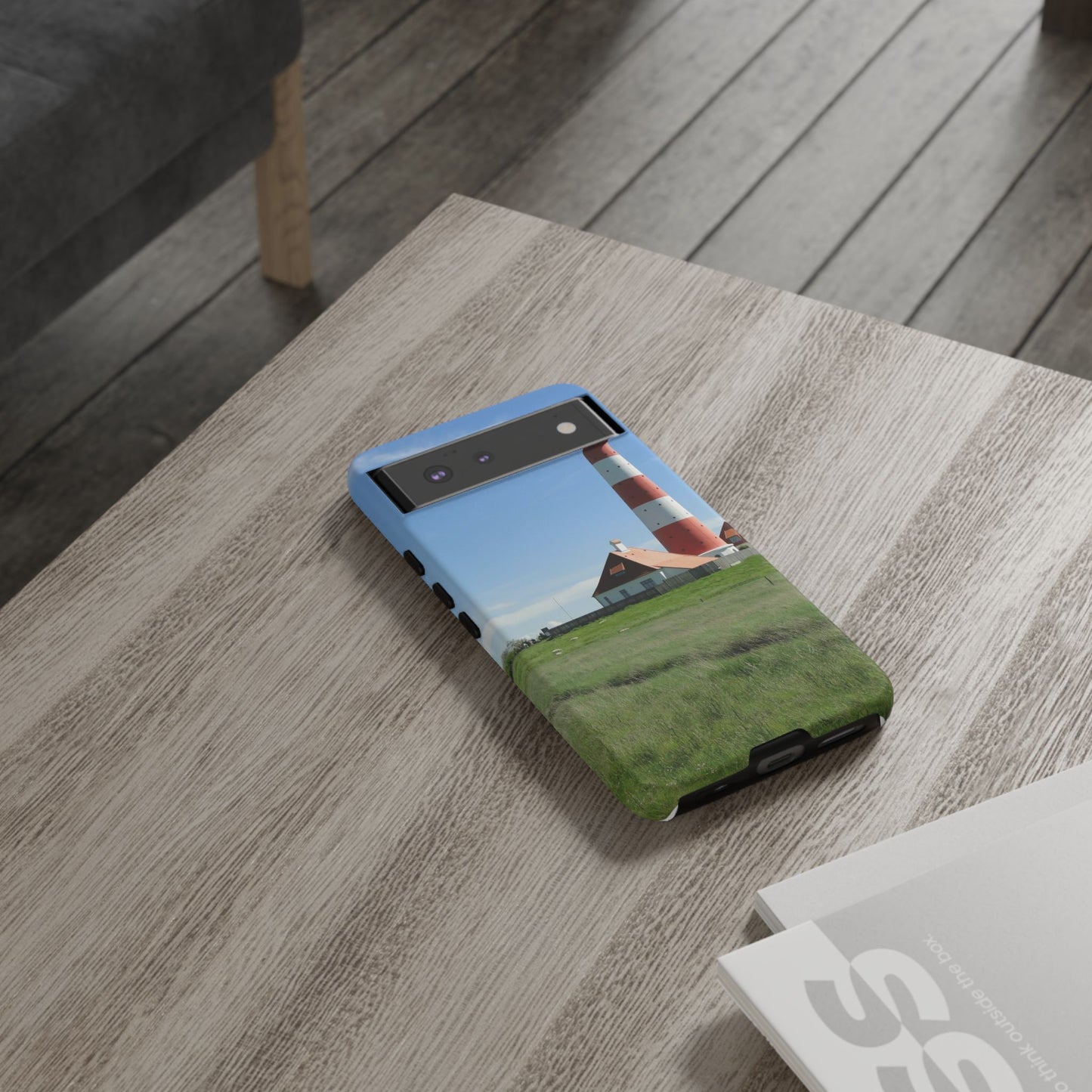 Lighthouse Phone Case - Coastal Vibes, Nautical Gift, Ocean Lover Accessory, Beach Aesthetic, Customizable Design