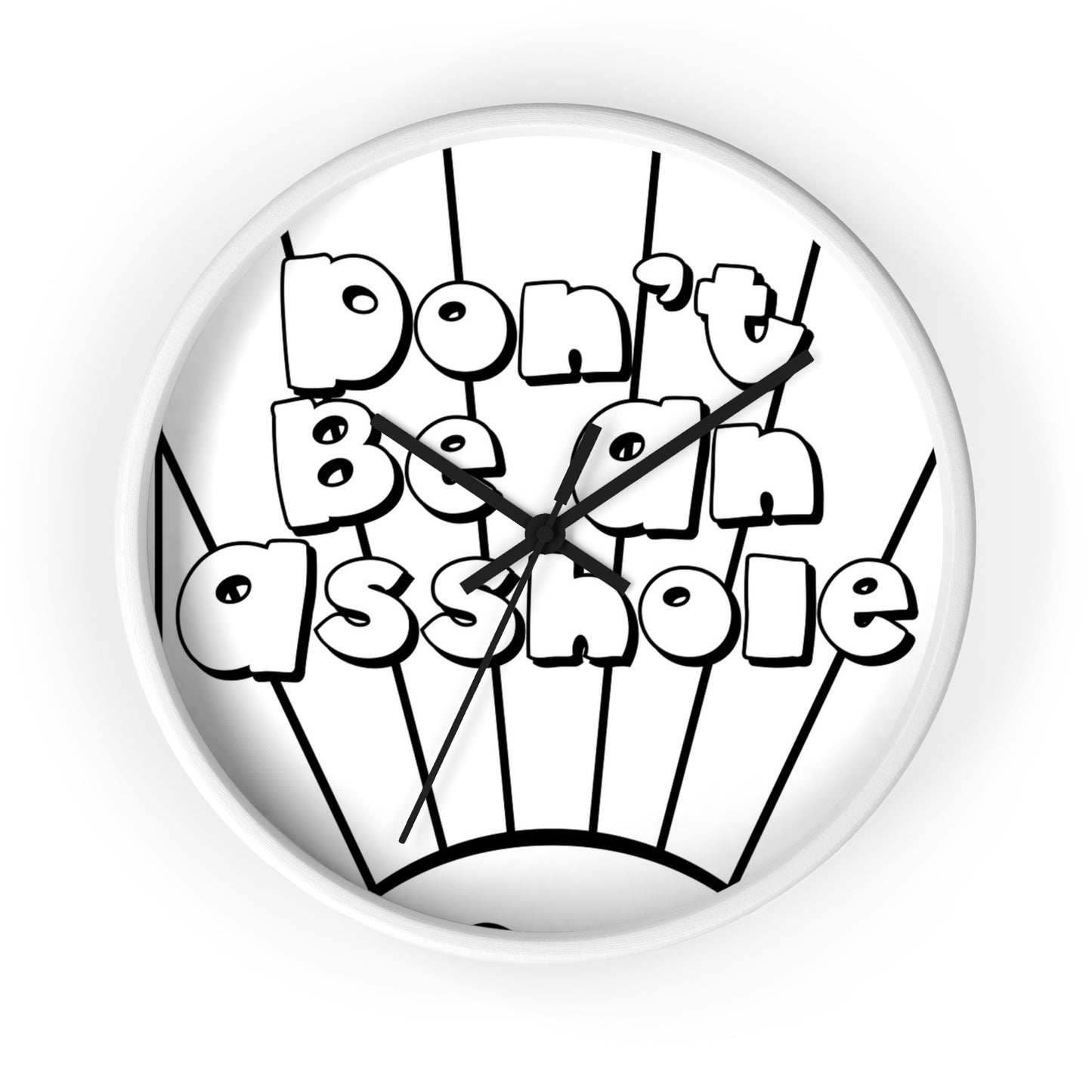 Playful Motivational Wall Clock - Perfect for Gifts, Home Decor, Office, Funny Quotes, Unique Timepieces