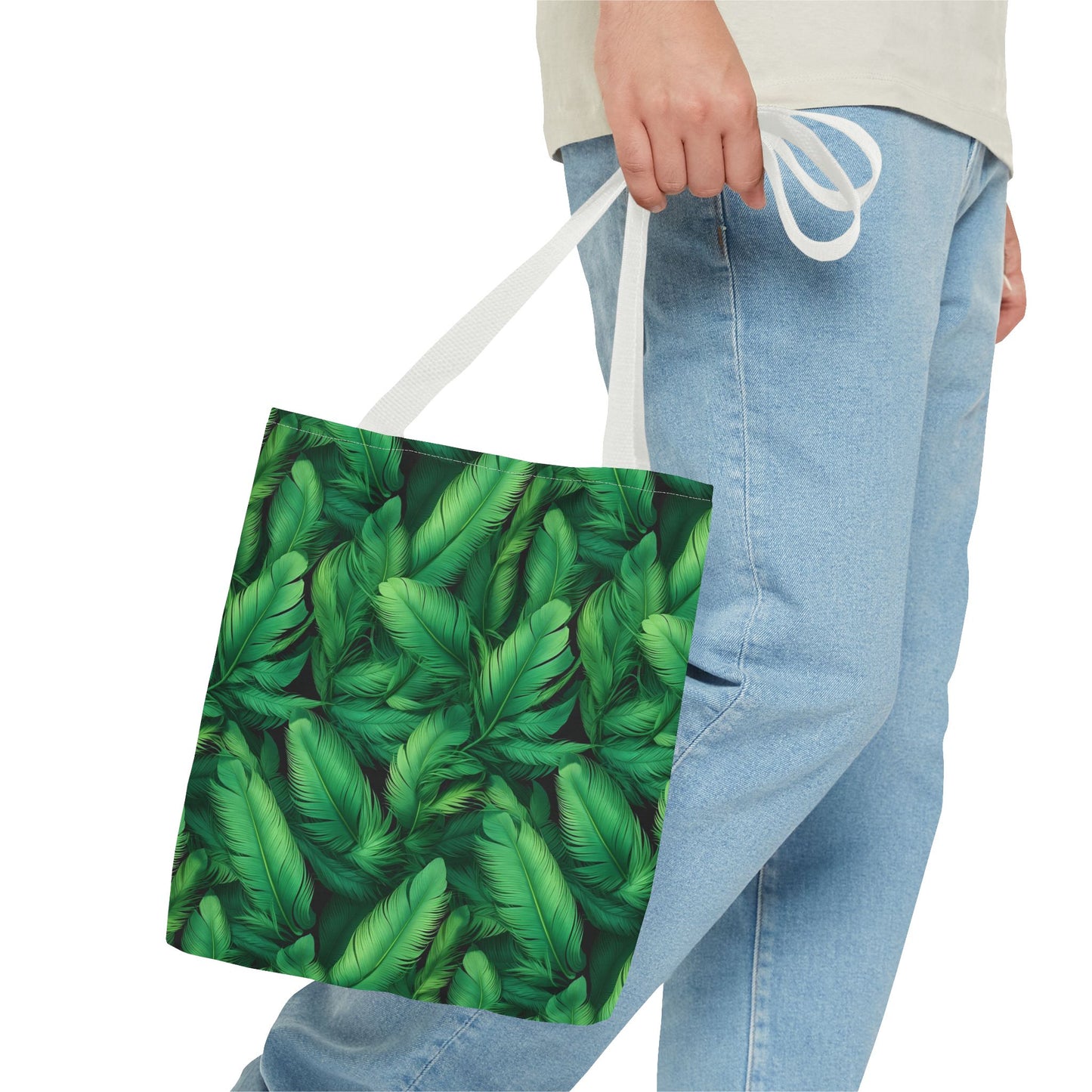 Tropical Leaf Tote Bag, Eco-Friendly Shopping Bag, Beach Day Essential, Vacation Accessory, Summer Gift Idea