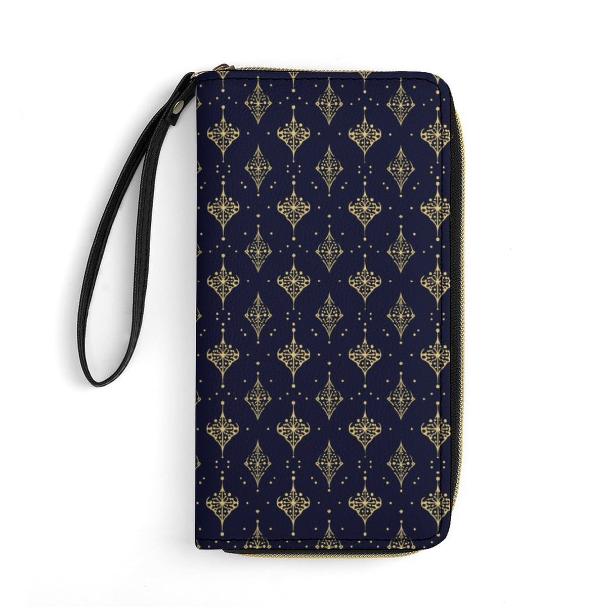 Leather Wallet with Wristlet Strap