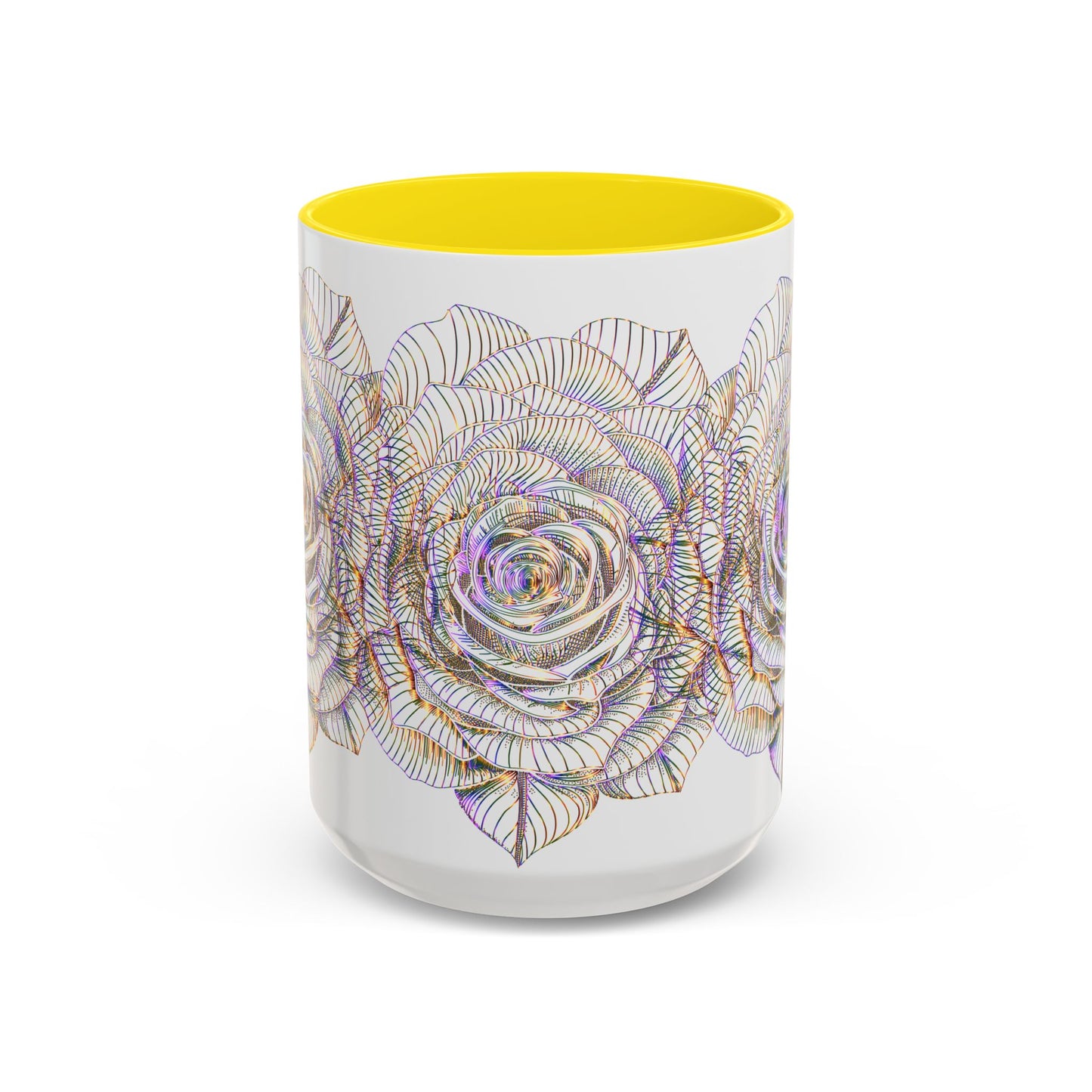 Holographic Floral Coffee Mug - Perfect Gift for Plant Lovers, Home Decor, Tea & Coffee Lovers, Mother's Day, Birthdays