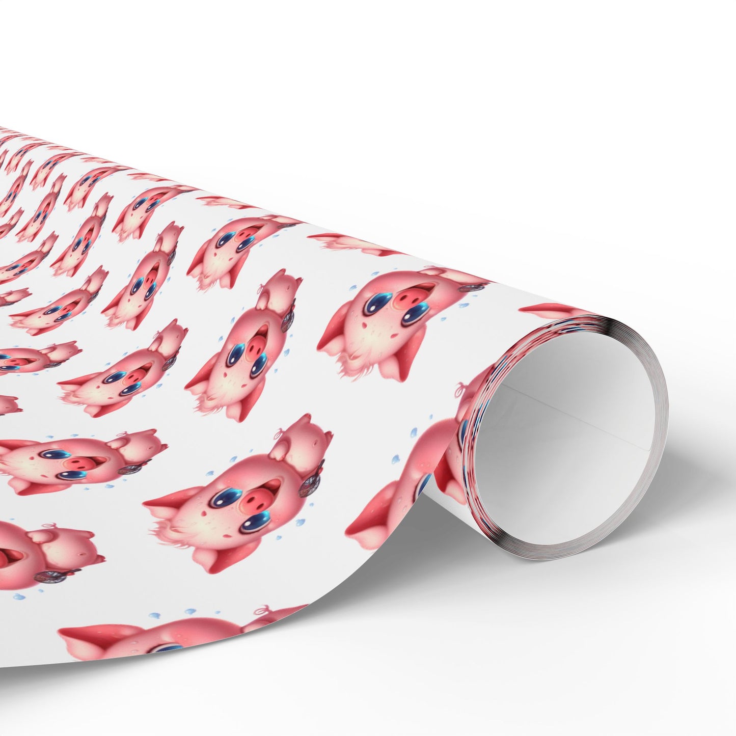 Cute Piggy Wrapping Paper, Gift Wrap for Birthdays, Baby Showers, Holidays, Kids Parties, Festive Occasions
