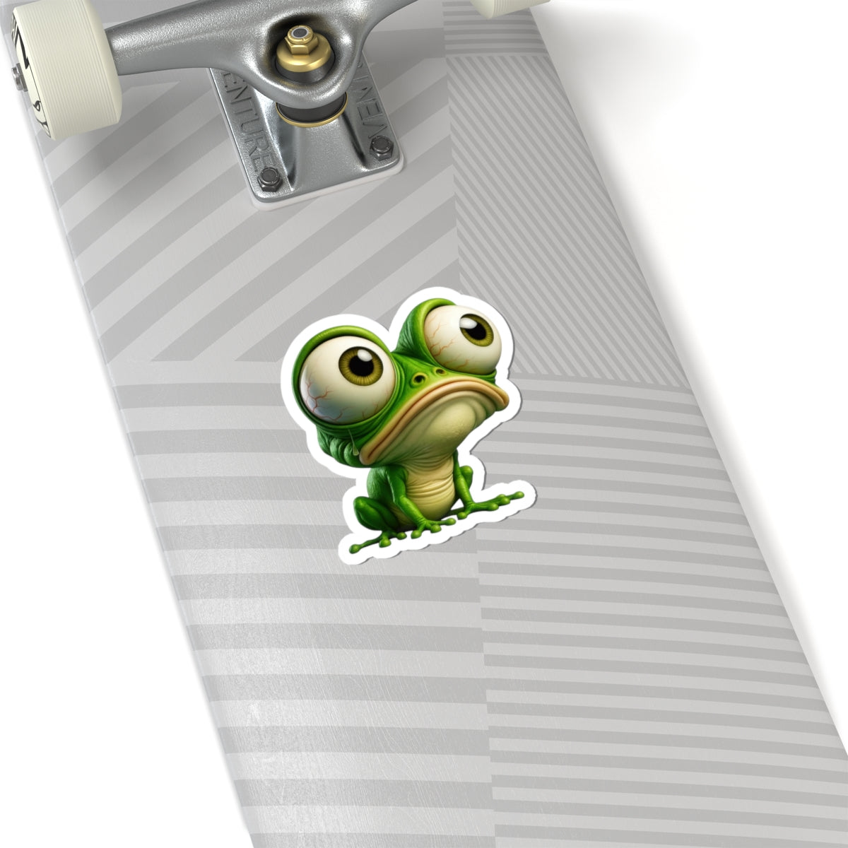 Playful Frog Kiss-Cut Stickers - Perfect for Laptops and Water Bottles
