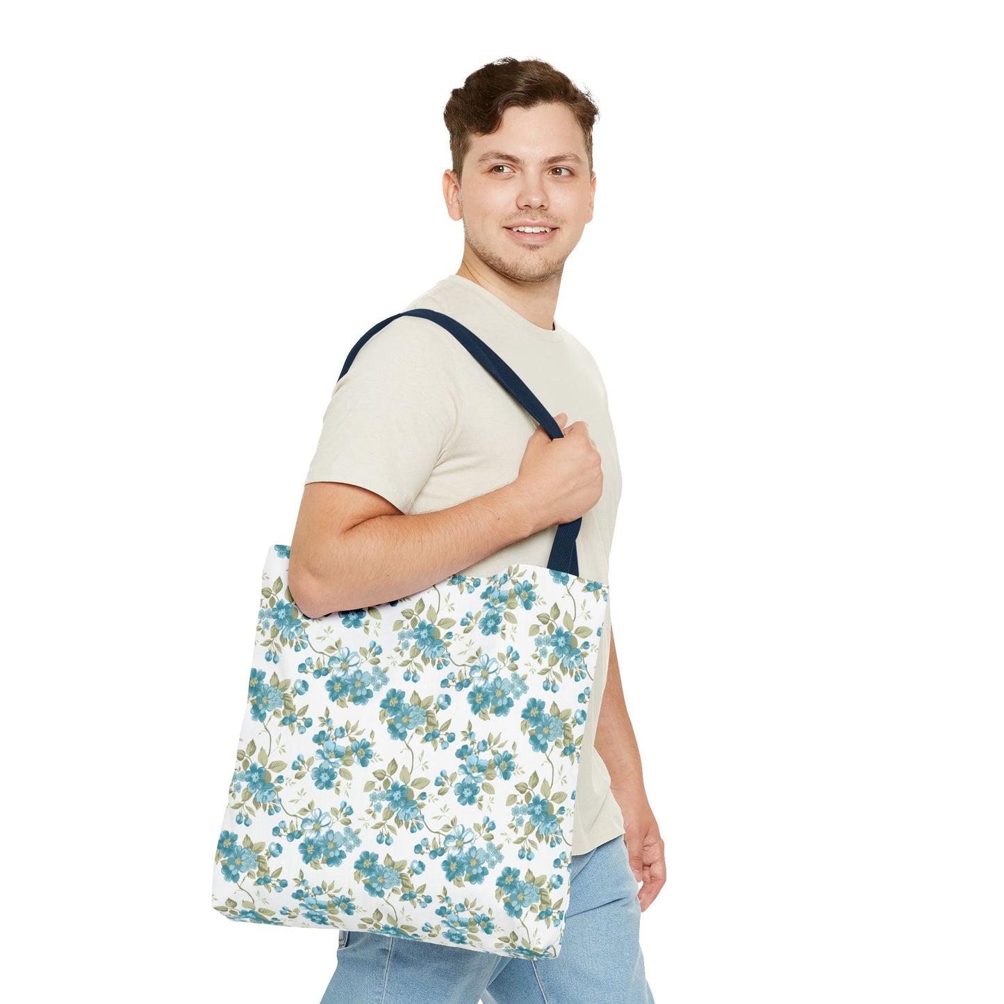 Floral Design Tote Bag | Reusable Shopping Bag, Beach Tote, Eco-Friendly Bag, Gift for Her, Travel Organizer