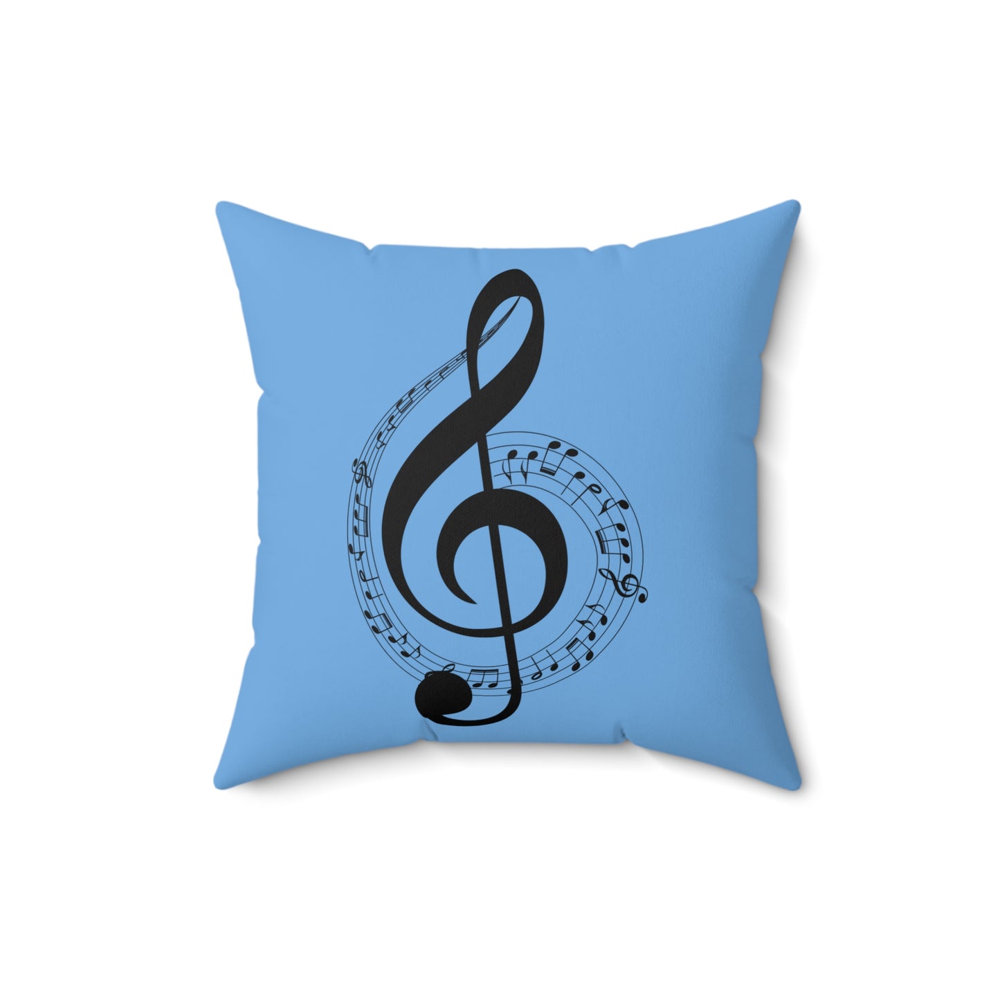 Musical Notes Pillow, Cozy Home Decor, Perfect Gift for Musicians, Music Lover's Room Accent, Unique Music Themed Pillow