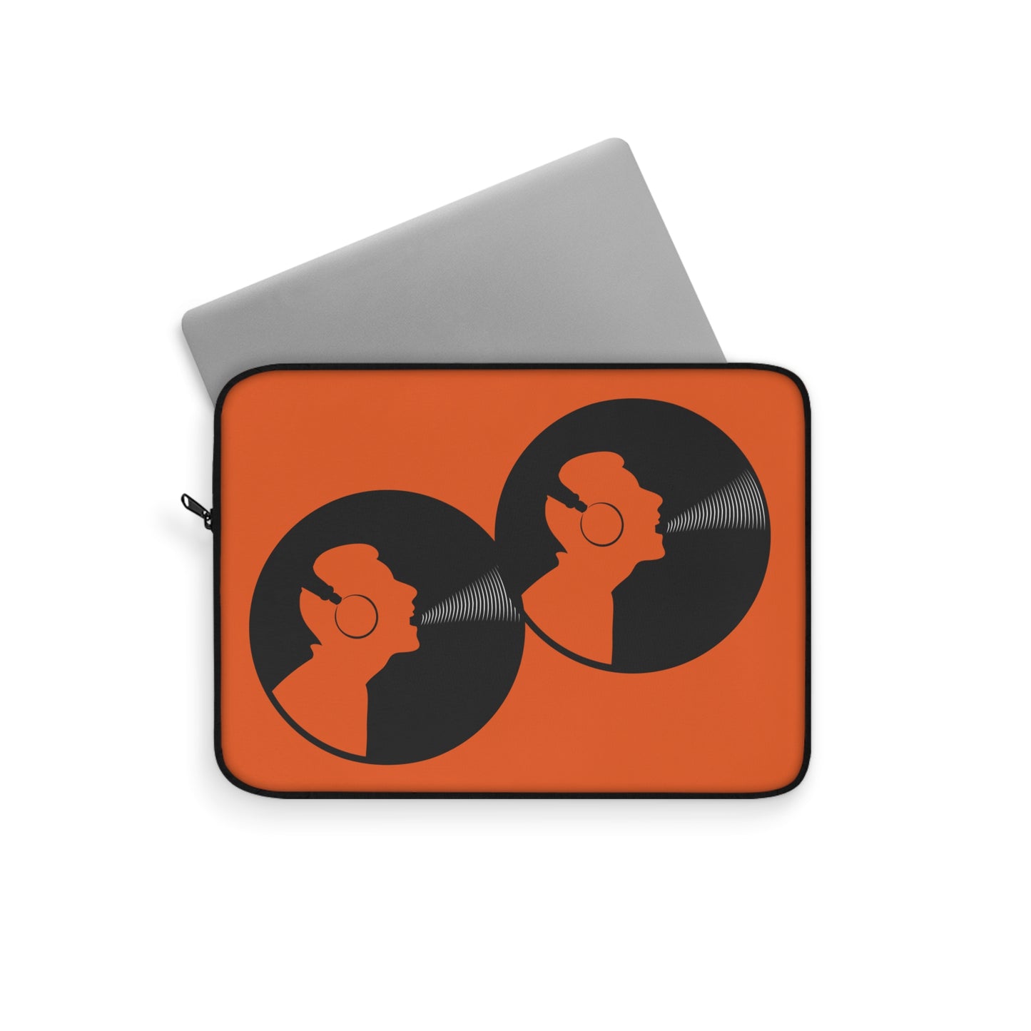 Vinyl Vibe Laptop Sleeve, Music Lover's Gift, Retro Style Case, Record Player Design, Unique Tech Accessory, Perfect for Holidays
