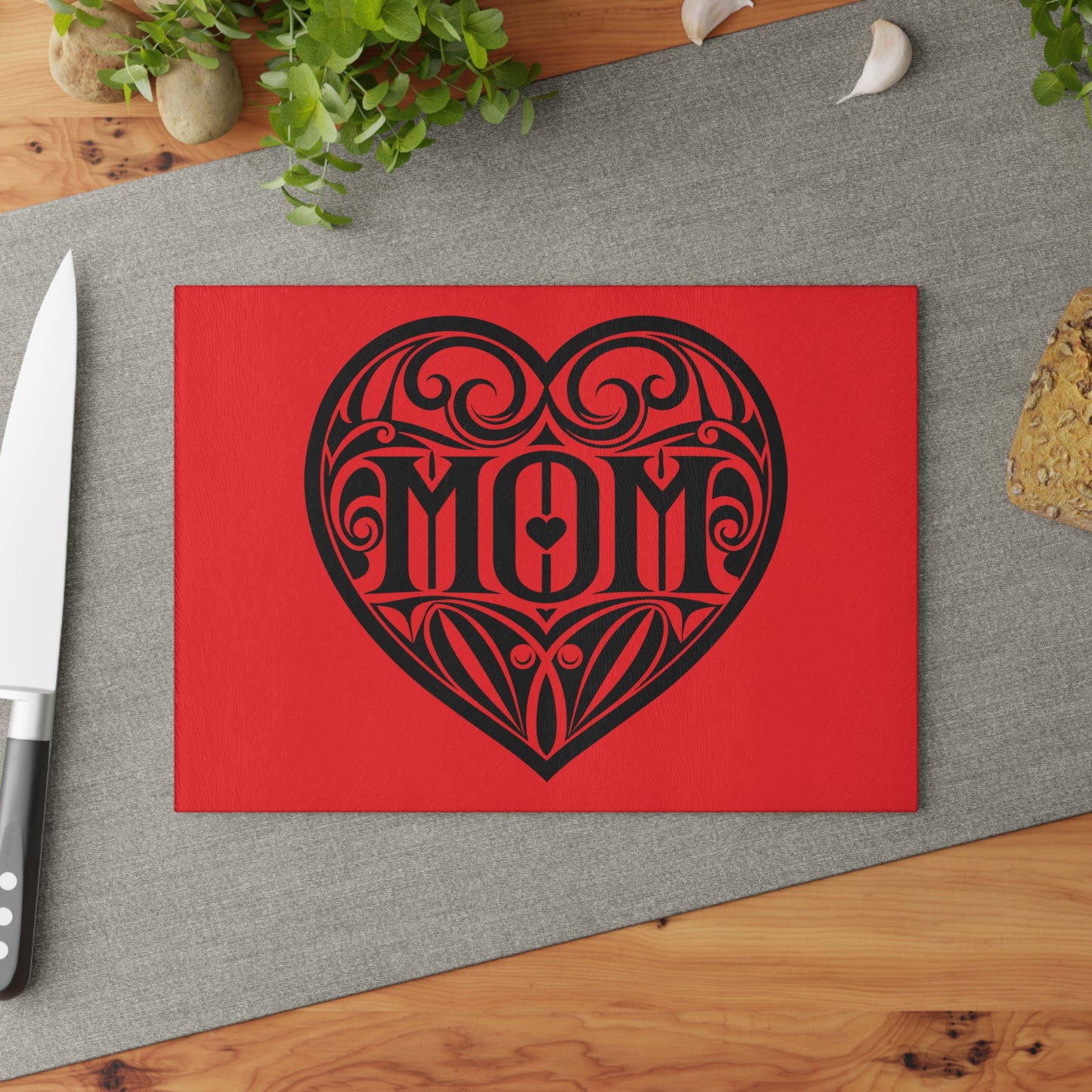 Heart-Shaped Glass Cutting Board