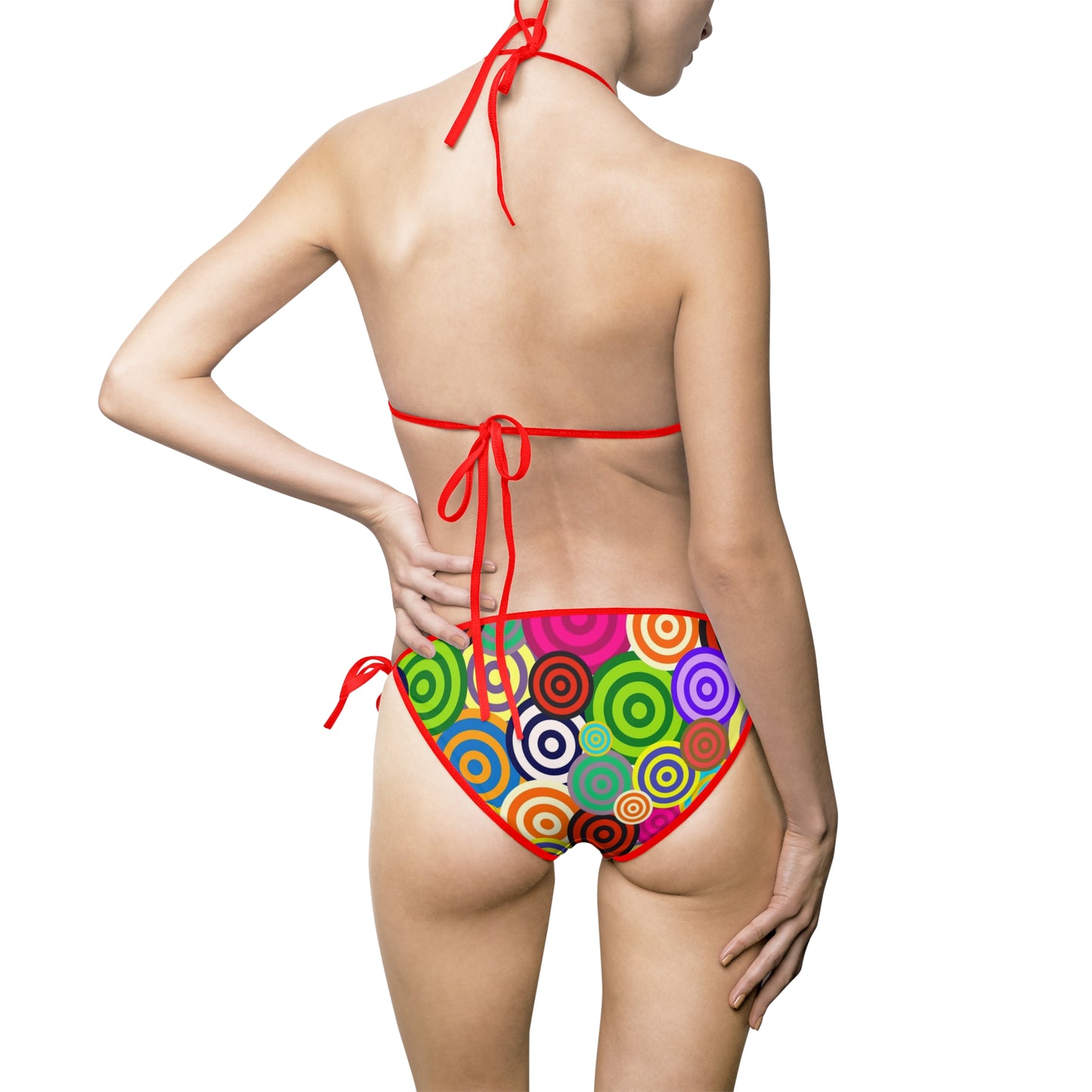 Vibrant Women's Bikini Swimsuit, Colorful Swimwear for Beach Days, Pool Parties, Summer Vacations, Gift for Her, Trendy Swim Style