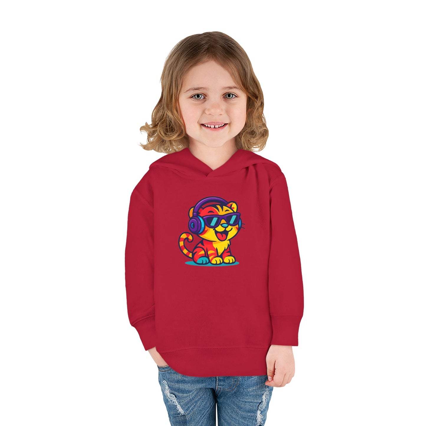 Colorful Tiger Hoodie for Toddlers | Fun Pullover for Kids, Cute Toddler Apparel, Kids' Gift, Birthday Present, Playtime Wear
