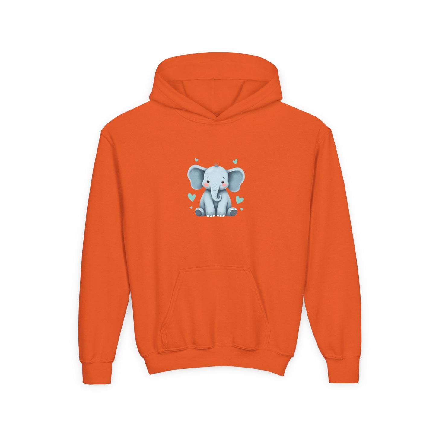 Youth Elephant Hoodie for Kids, Cute Animal Hoodie, Cozy Sweatshirt for Boys and Girls, Birthday Gift, Casual Layering