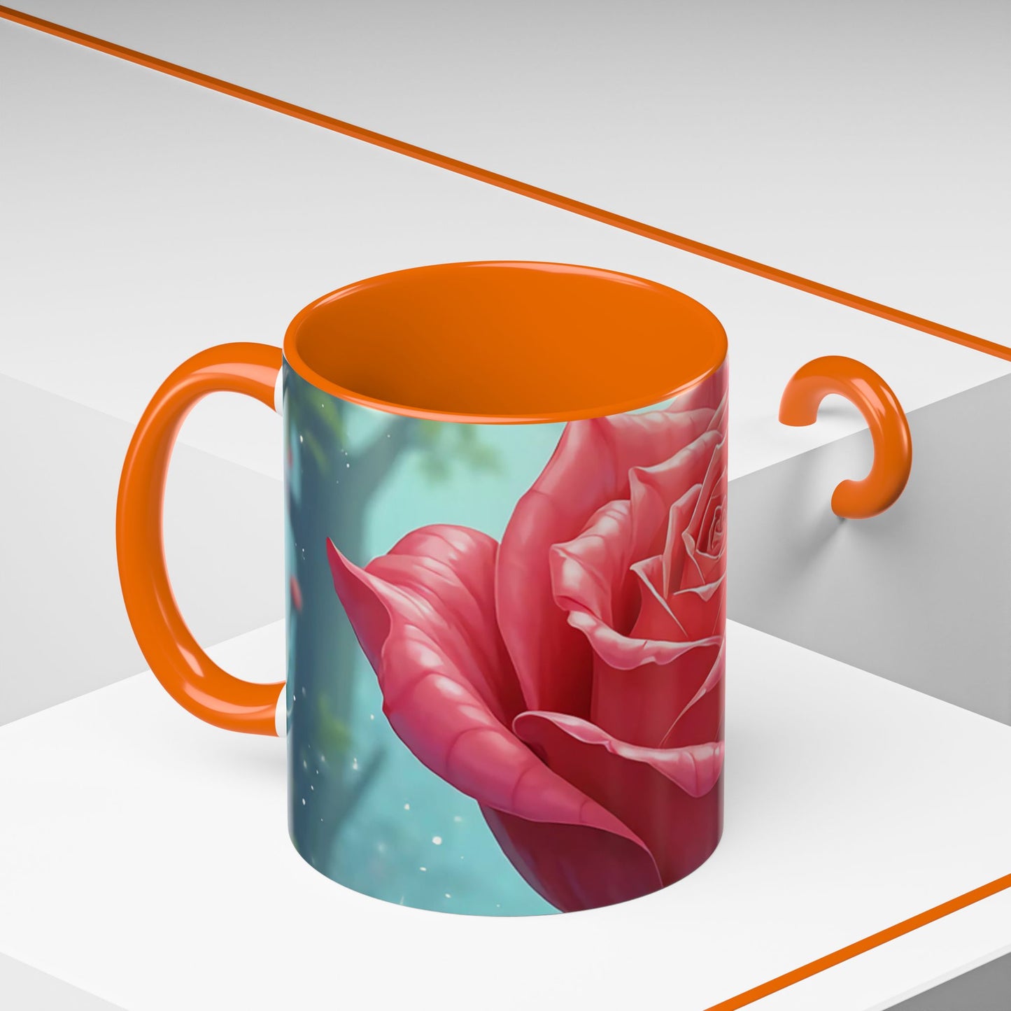 Elegant Rose Coffee Mug for Floral Lovers, Perfect Gift for Mother’s Day, Birthday, Home Decor, Garden Enthusiasts, Art Collectors