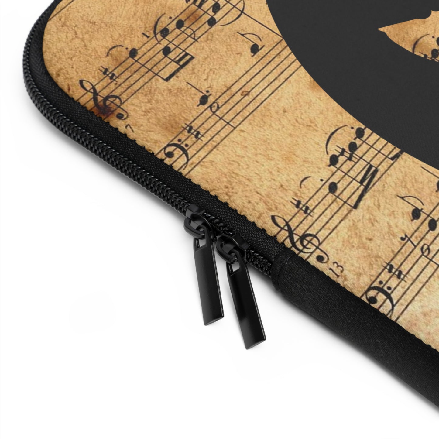 Musical Notes Laptop Sleeve | Vintage Design, Gift for Musicians, Music Lovers, Birthday, Christmas, Tech Accessories
