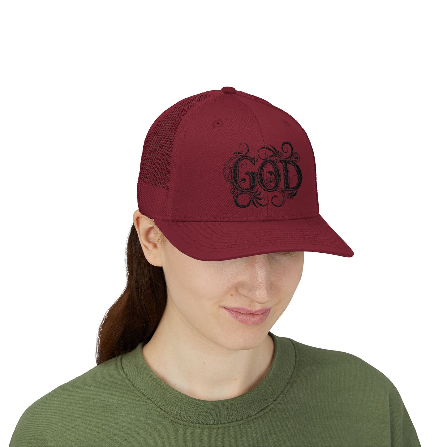 Divine Faith Snapback Trucker Cap - Spiritual Fashion, God Theme hat, Outdoor Style, Gift for Believers, Casual Wear