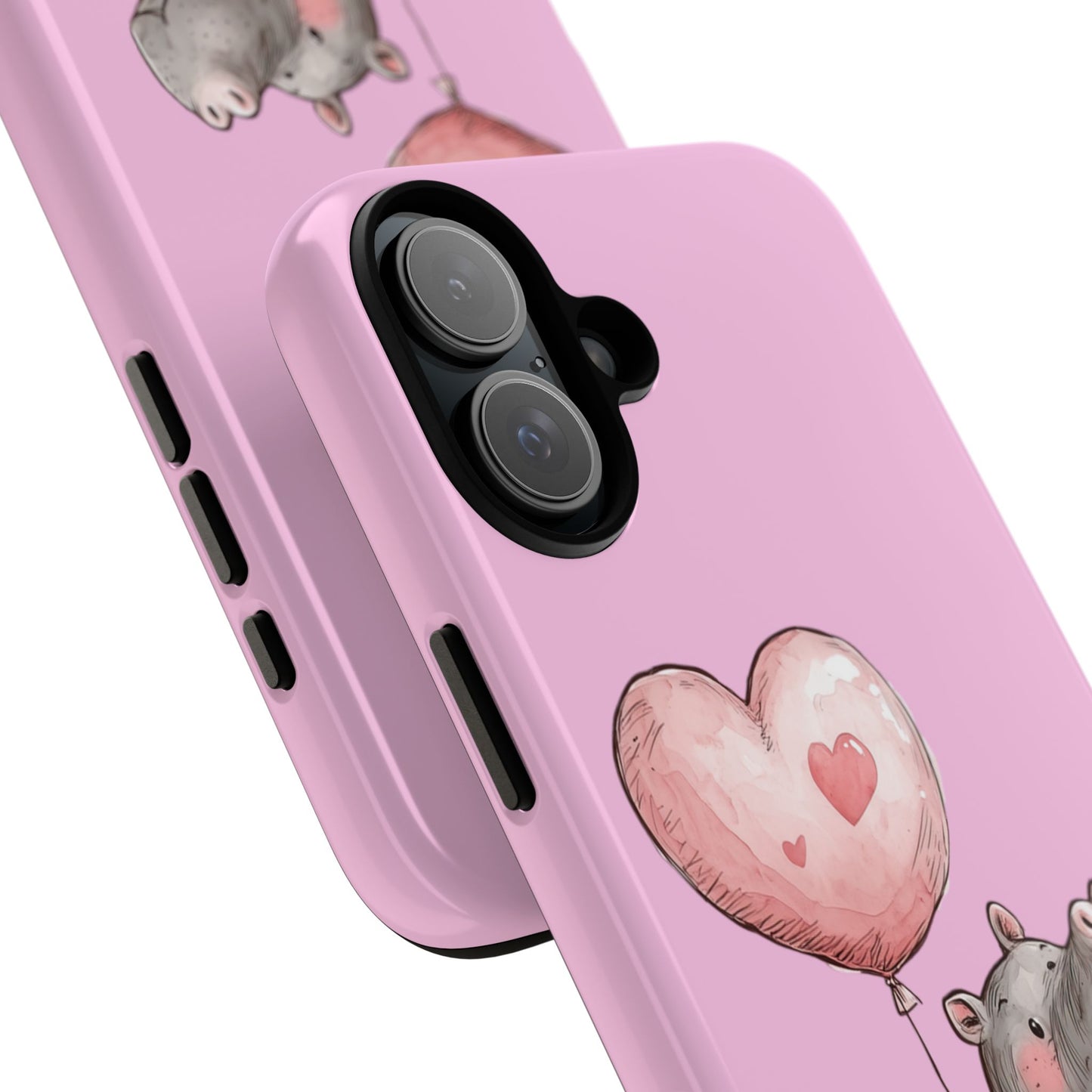 Cute Hippo Phone Case | Good Vibes, Gift for Friends, Cute Phone Accessories, Animal Lover Gift, Happy Phone Cover