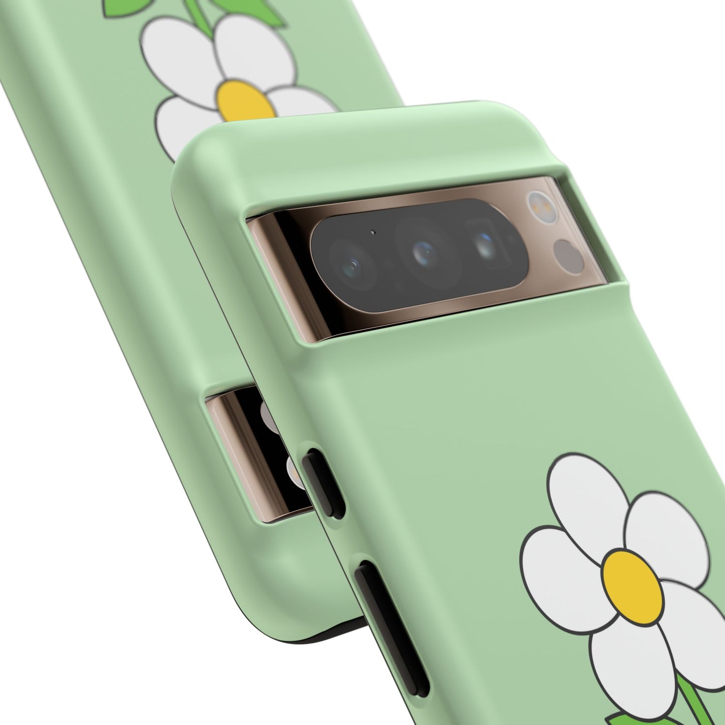 Floral Phone Case - Tough Cases for Nature Lovers, Cute Green Flower Design, iPhone Cover, Gift for Her, Spring Accessories