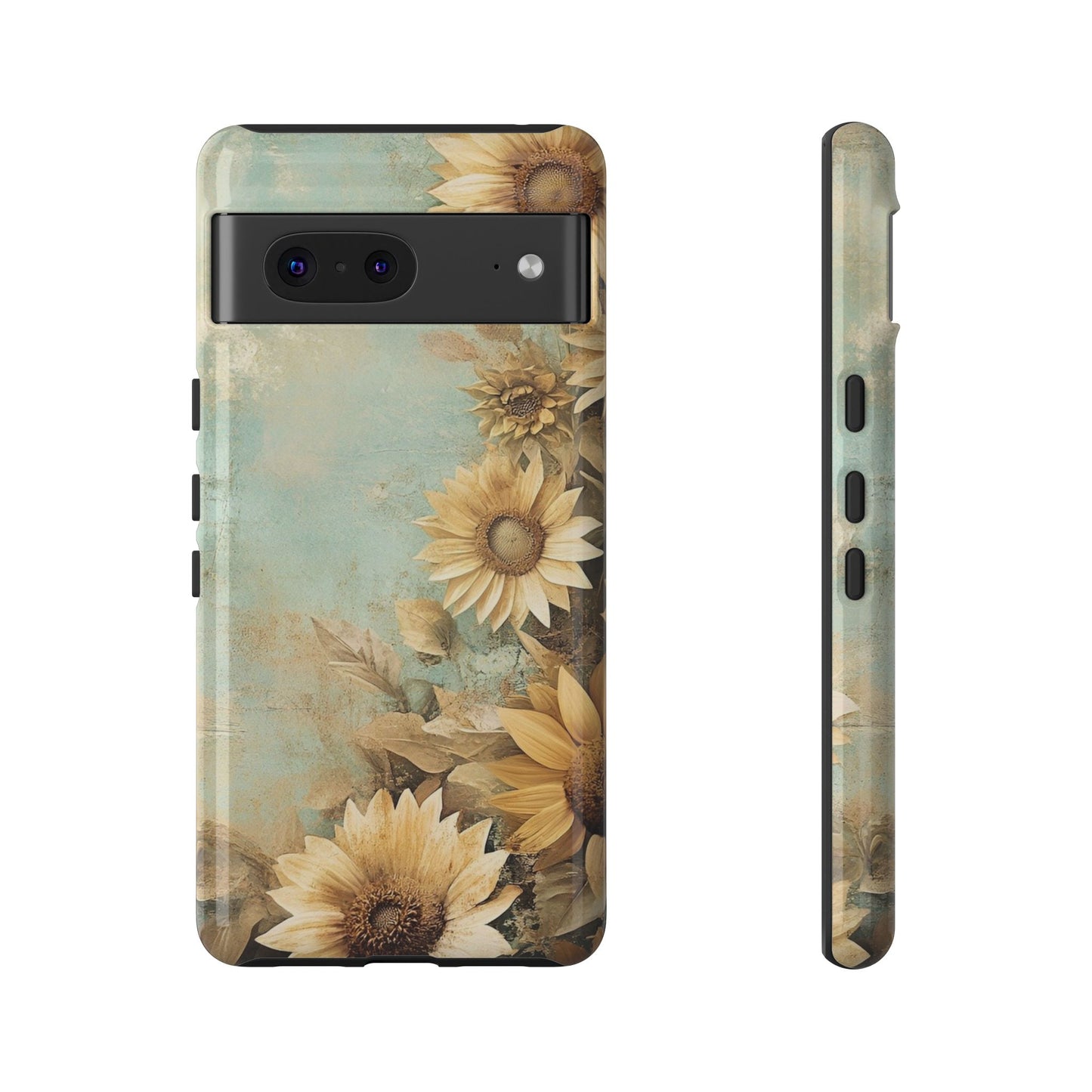 Sunflower Phone Case, Tough Shell Floral Cover, Nature Inspired Gift, Durable Protective Case, Perfect for Spring and Summer