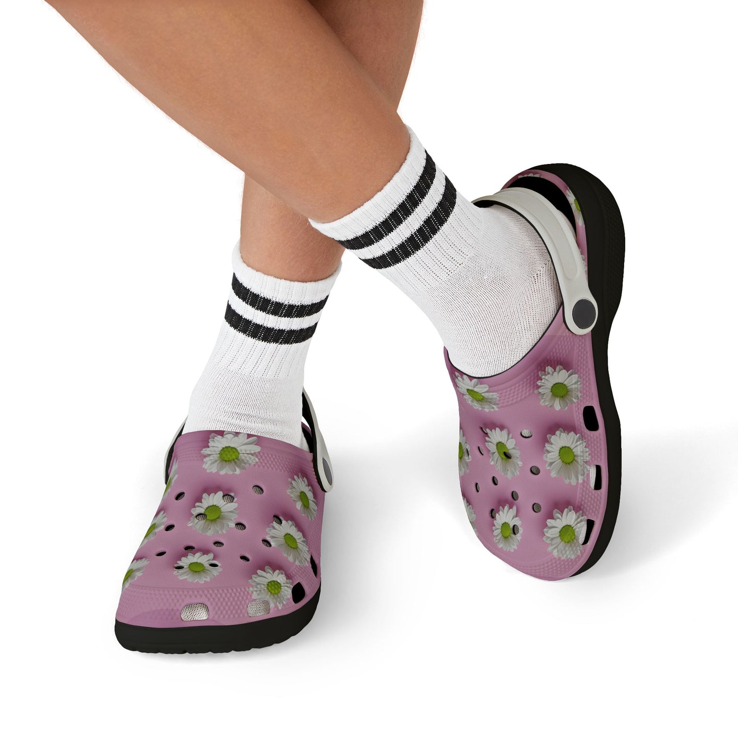 Kids' Floral Clogs, Fun Garden Style Footwear, Perfect for Summer Play, Birthday Gifts, Outdoor Adventures, Easy Slip-On Design