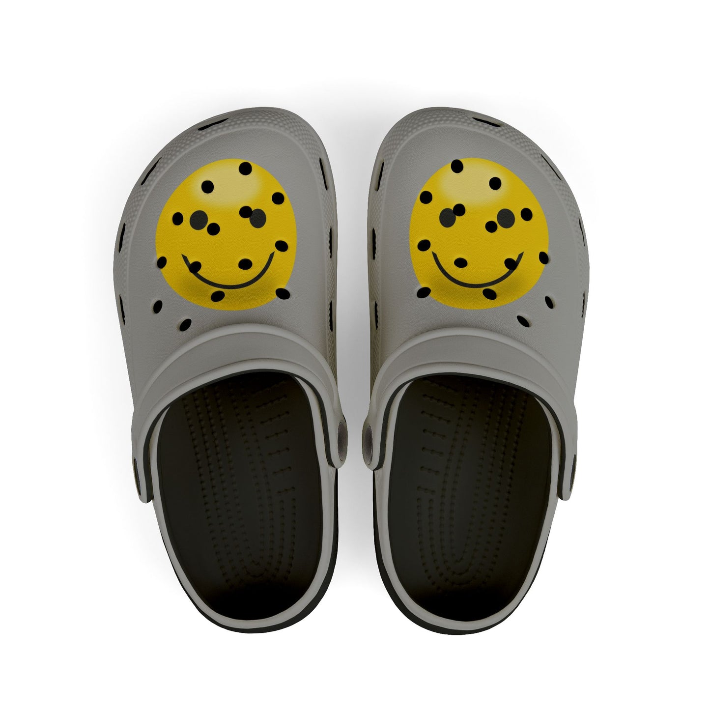 Smiley Face Clogs, Kid's EVA Foam Shoes, Comfortable Summer Footwear, Fun Playtime Shoes