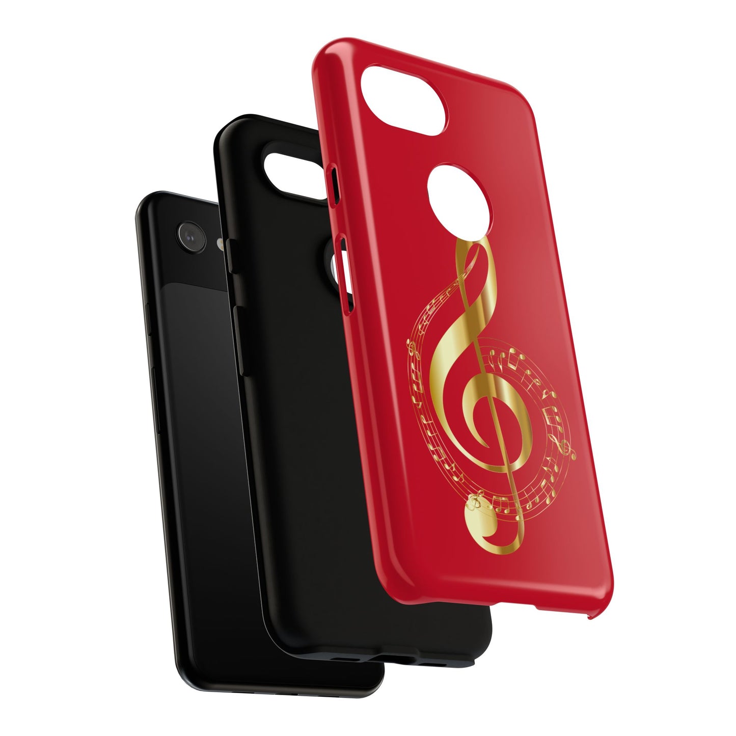 Tough Cases - Red Musical Note