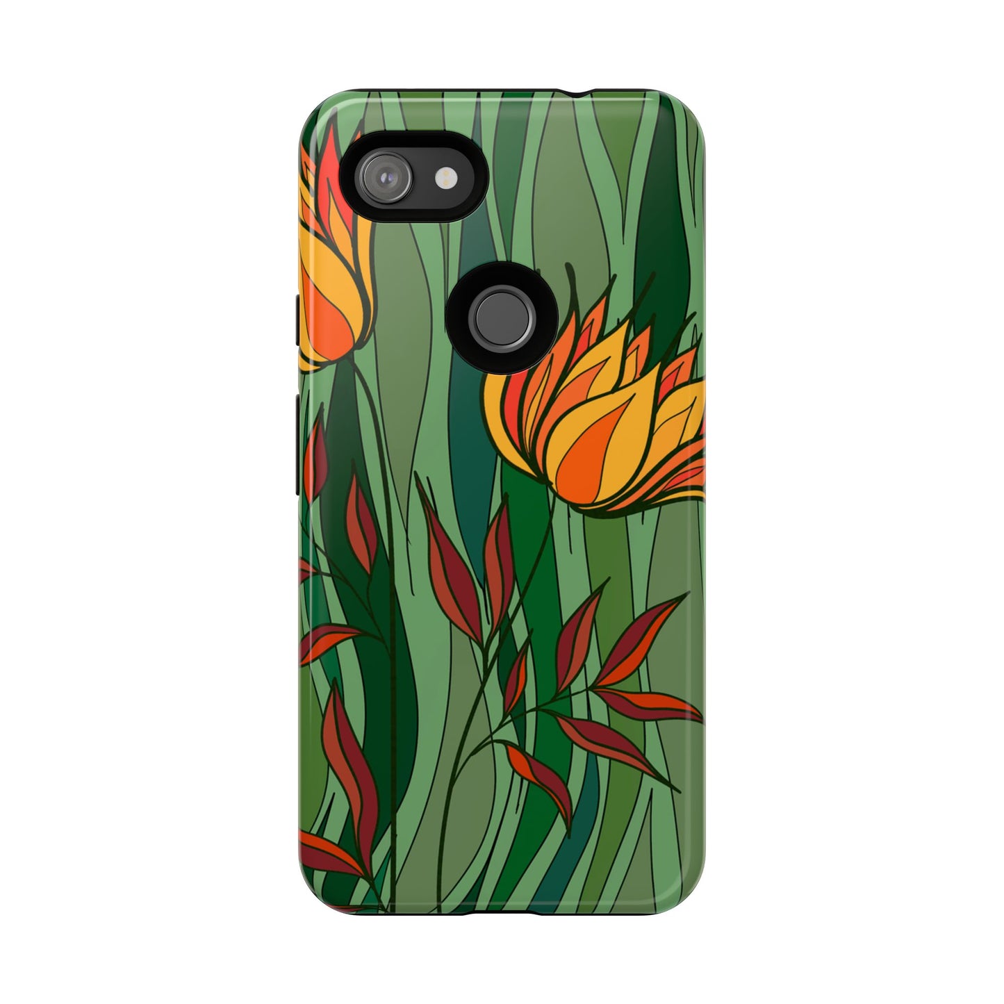 Vibrant Floral Phone Case, Nature-Inspired Tough Case, Eco-Friendly Cover, Unique Gift for Nature Lovers, Spring Decor