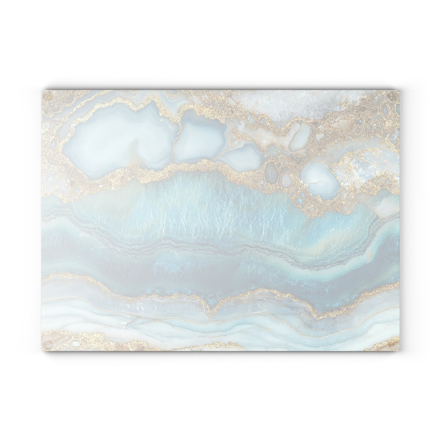 Elegant Agate Print Glass Cutting Board, Kitchen Decor