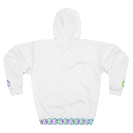 Colorful Mandala Unisex Pullover Hoodie - Boho Gift, Festival Wear, Cozy Streetwear, Spiritual Fashion, Unique Hooded Sweatshirt