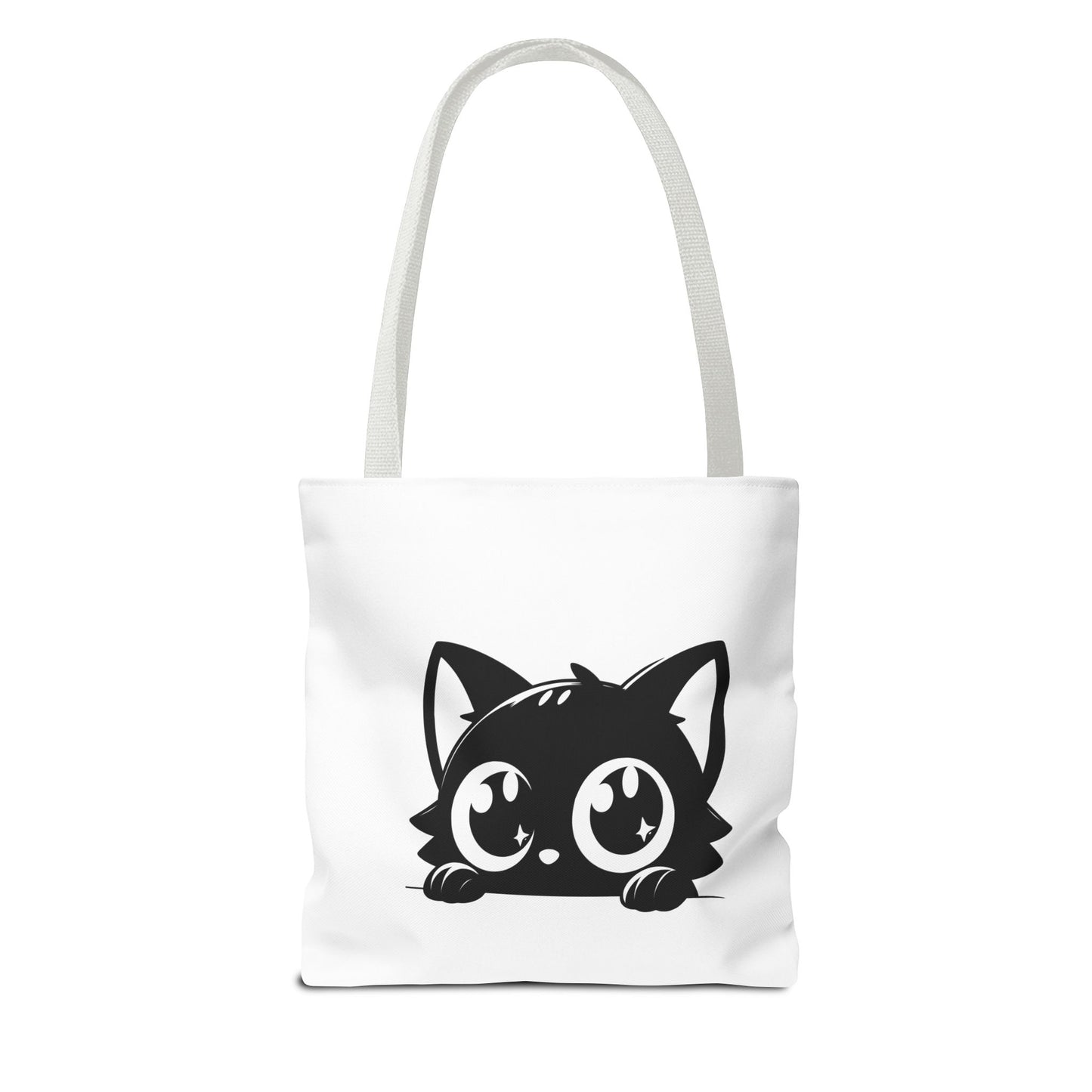 Adorable Cat Face Tote Bag | Cute Kitten Shopping Bag | Gift for Cat Lovers | Everyday Use | Eco-Friendly Accessory
